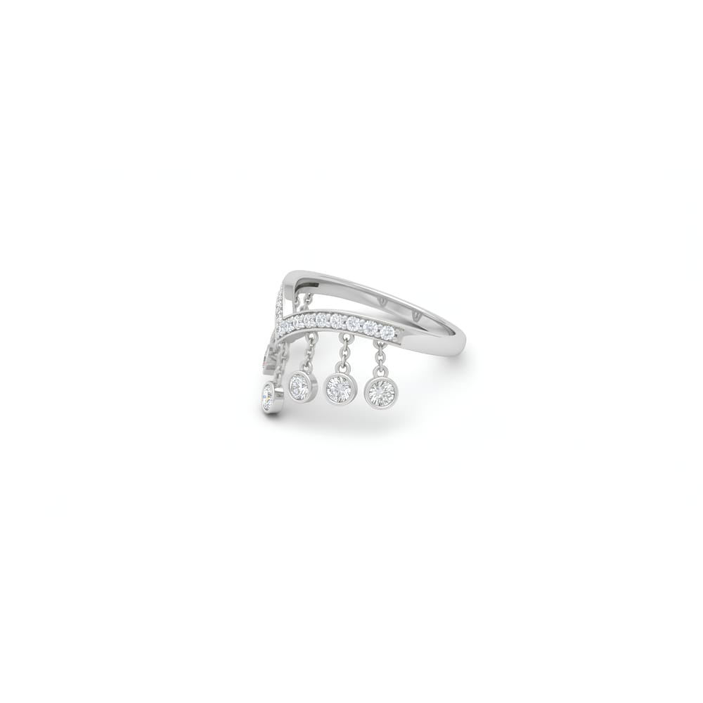 Farrah Fringe Bezel Pear