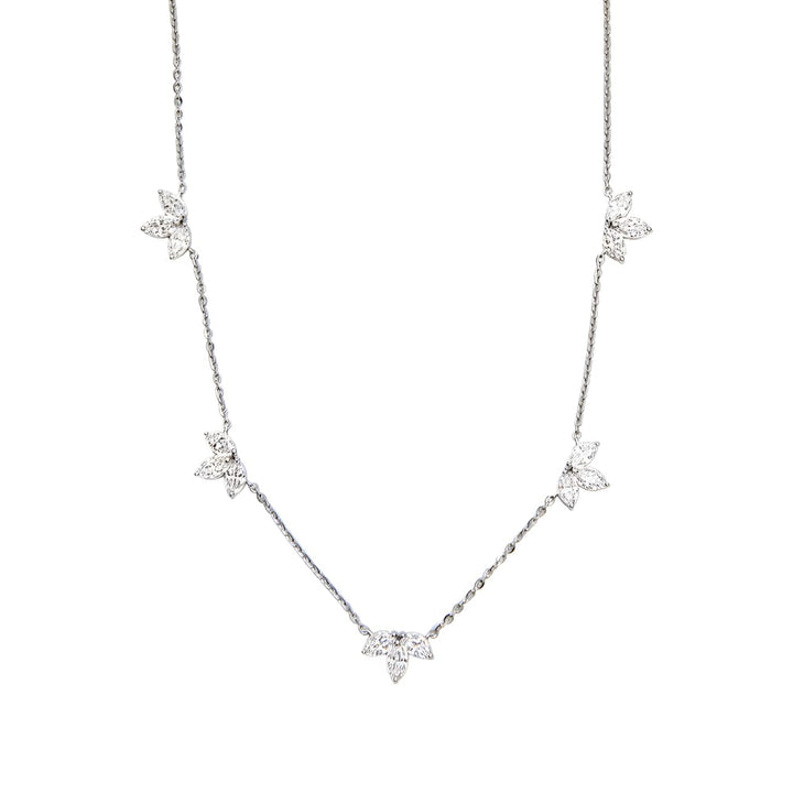 Ginny Half Flower Station Necklace