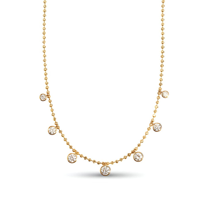 Raven Round Bezel Charm Necklace