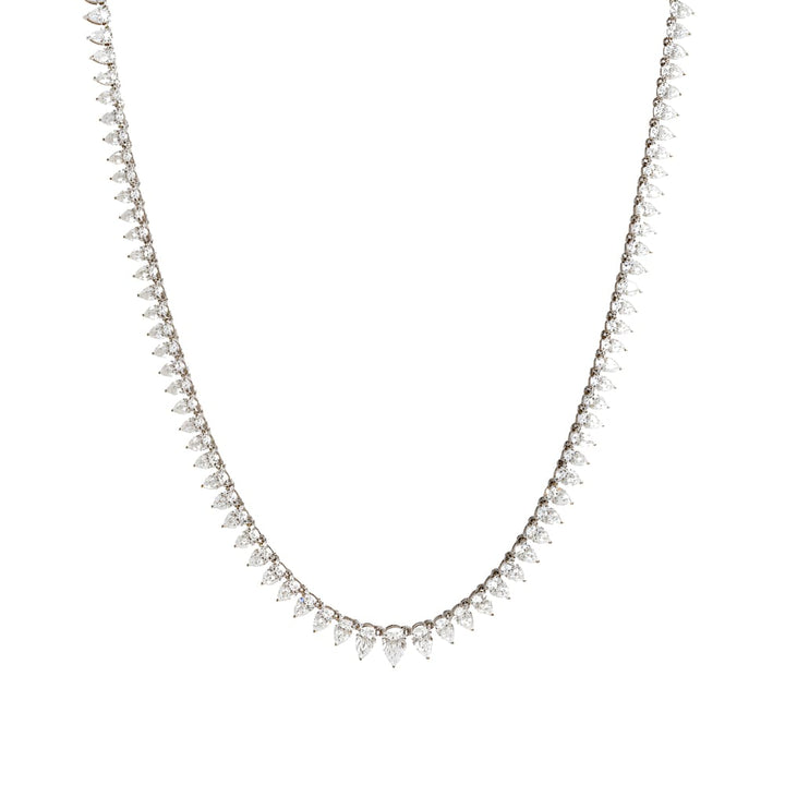 Sophia Graduated Pear Tennis Necklace