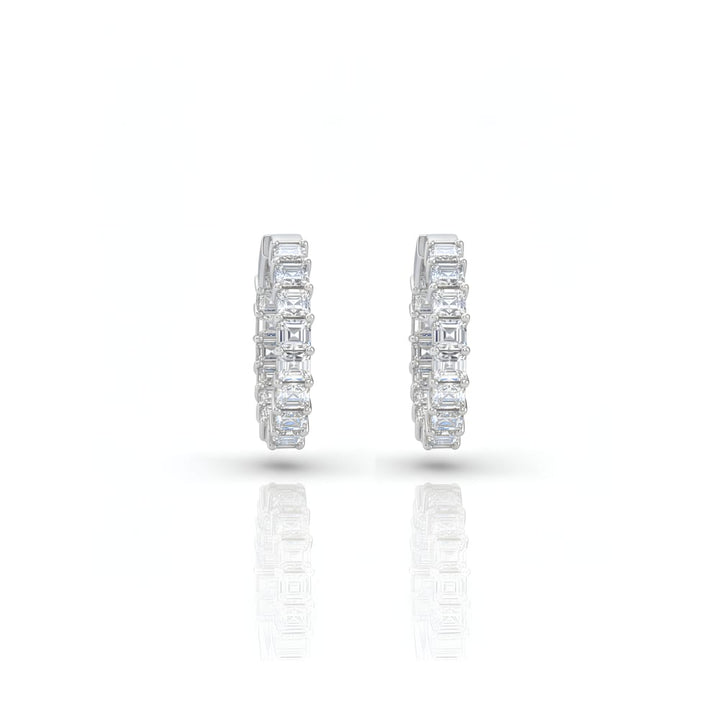 Danielle Medium Emerald Hoops