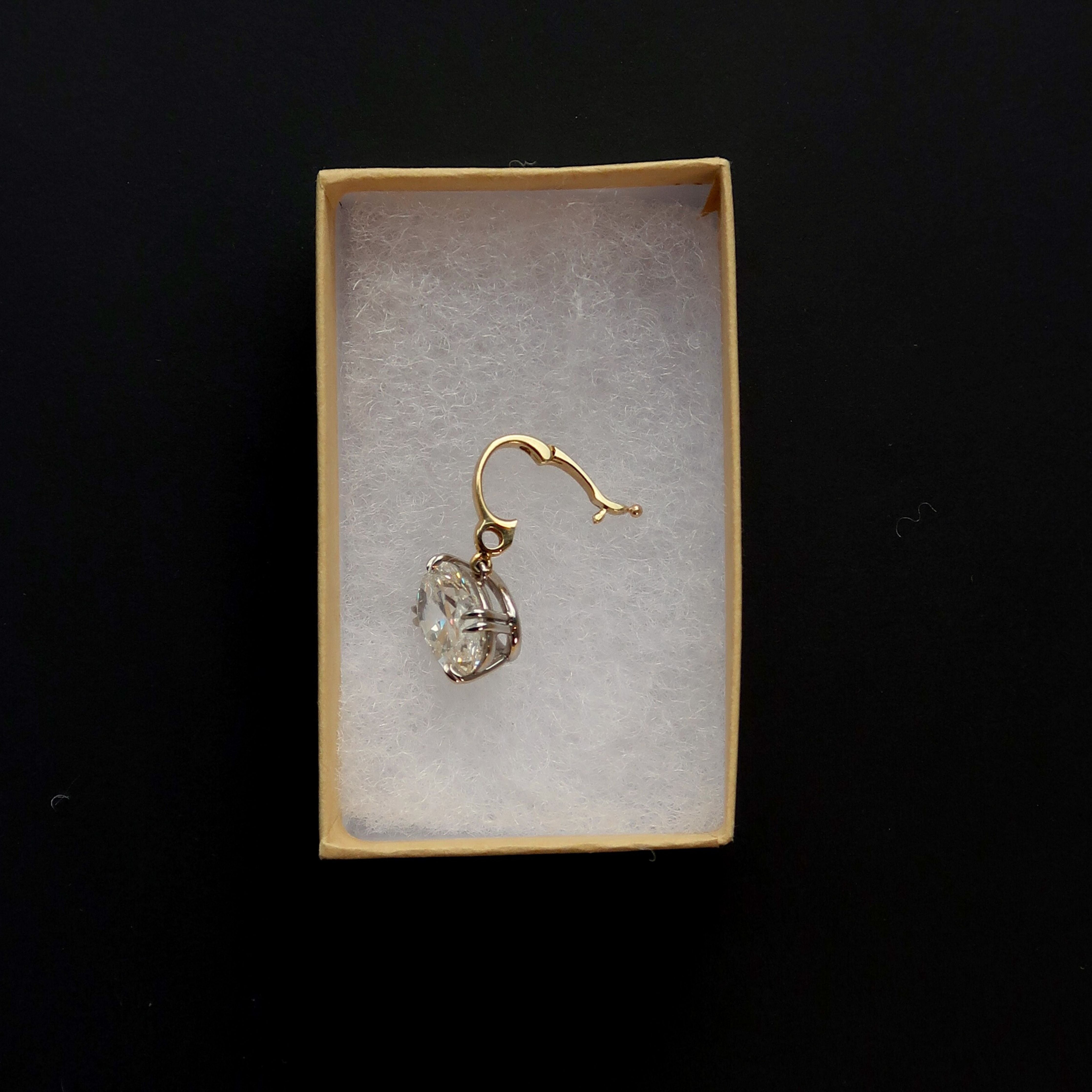 Mega East-West Oval Diamond Charm