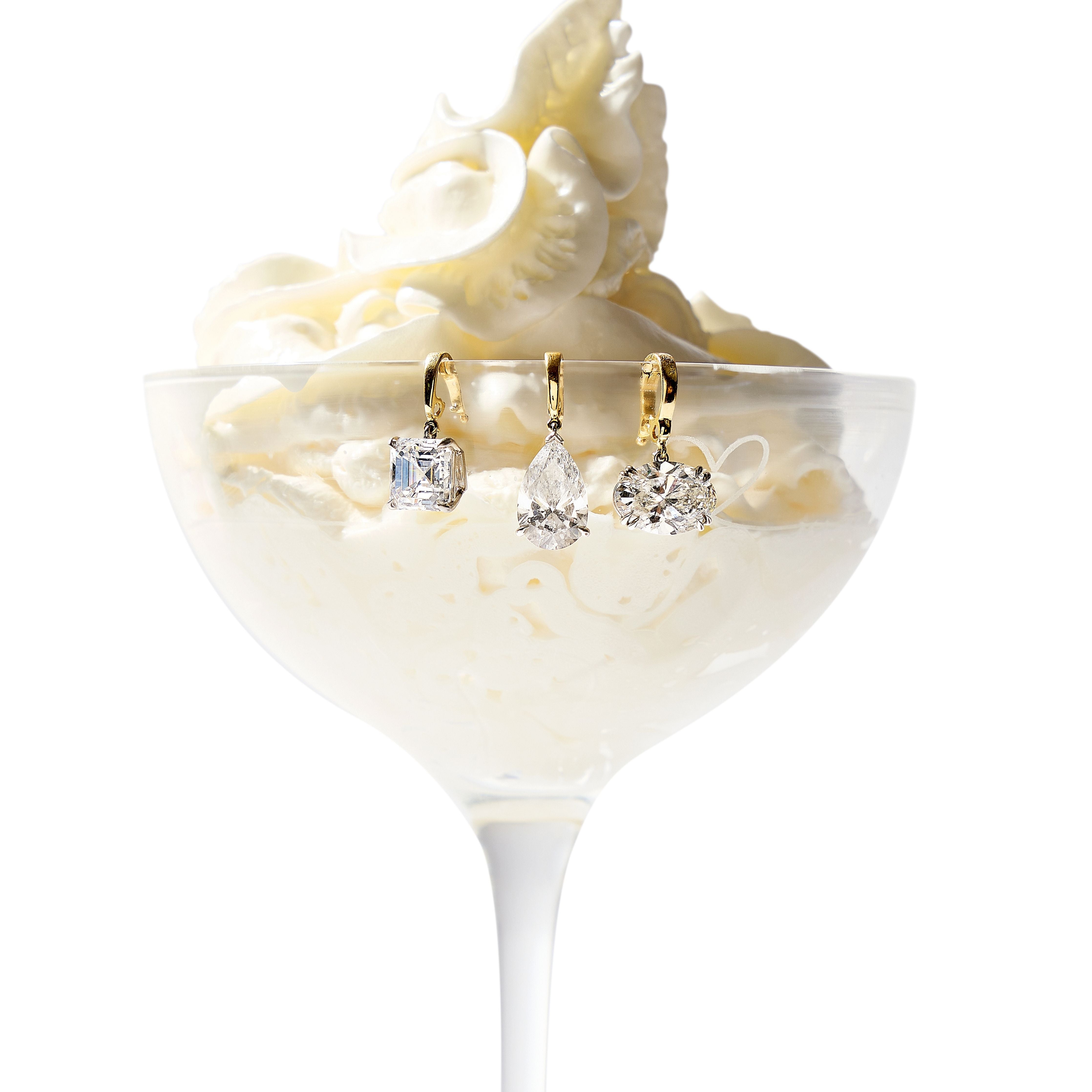Mega East-West Oval Diamond Charm