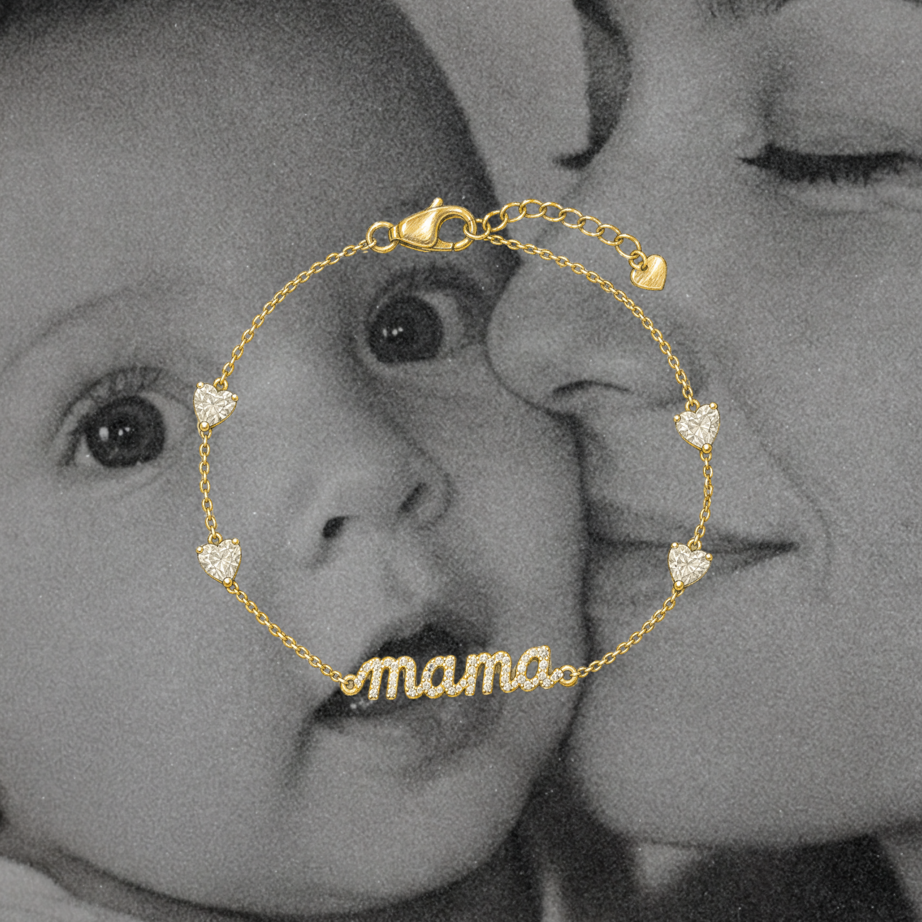 Bespoke Pavé Mama Bracelet