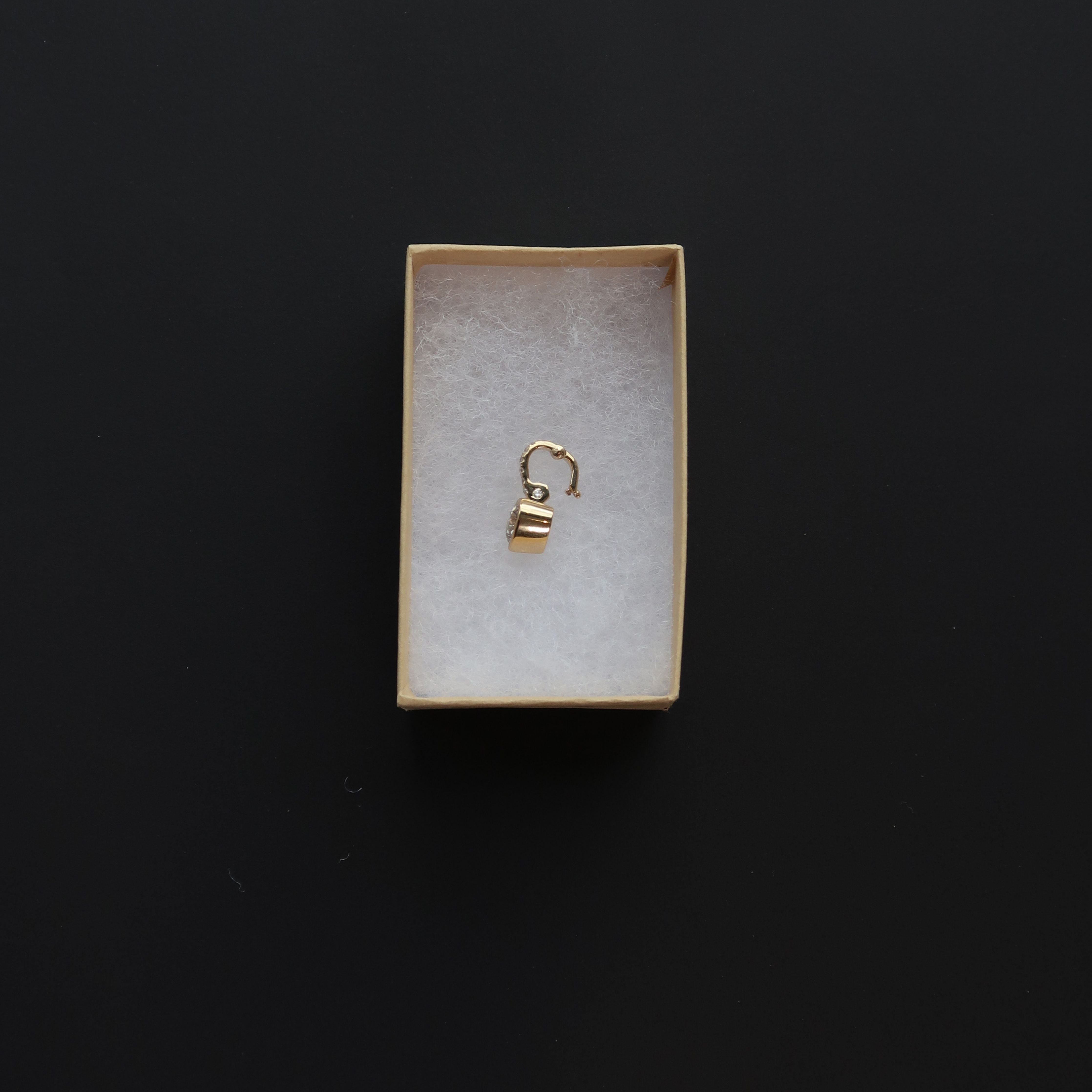 Petite Bezel With Pavé Heart Diamond Charm