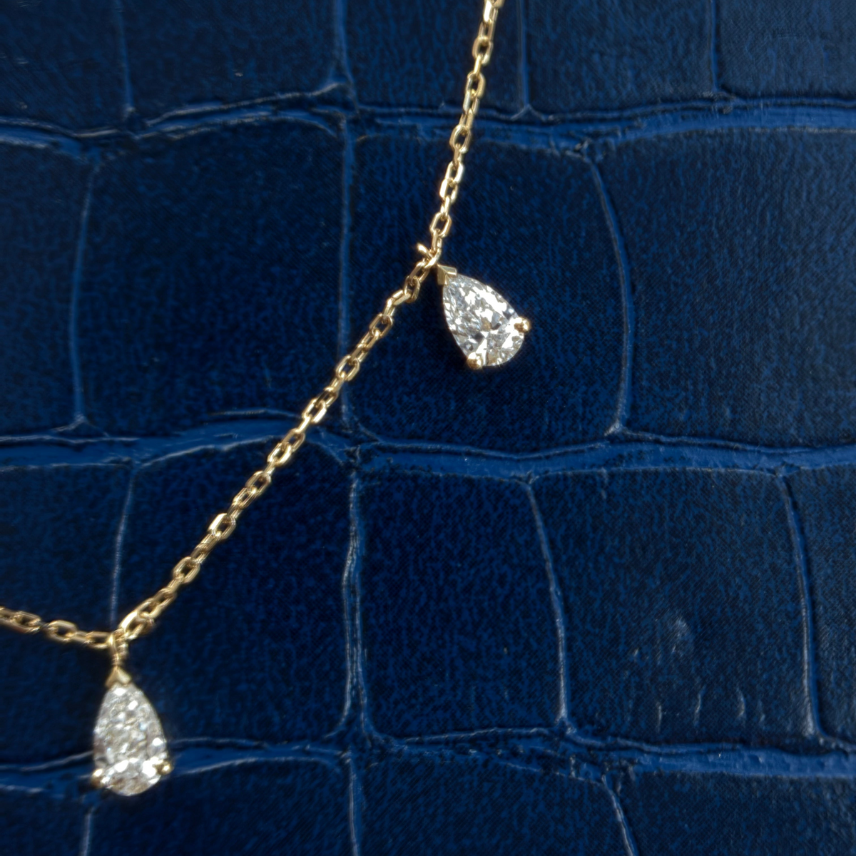 NEW Ruby Diamond Station Necklace