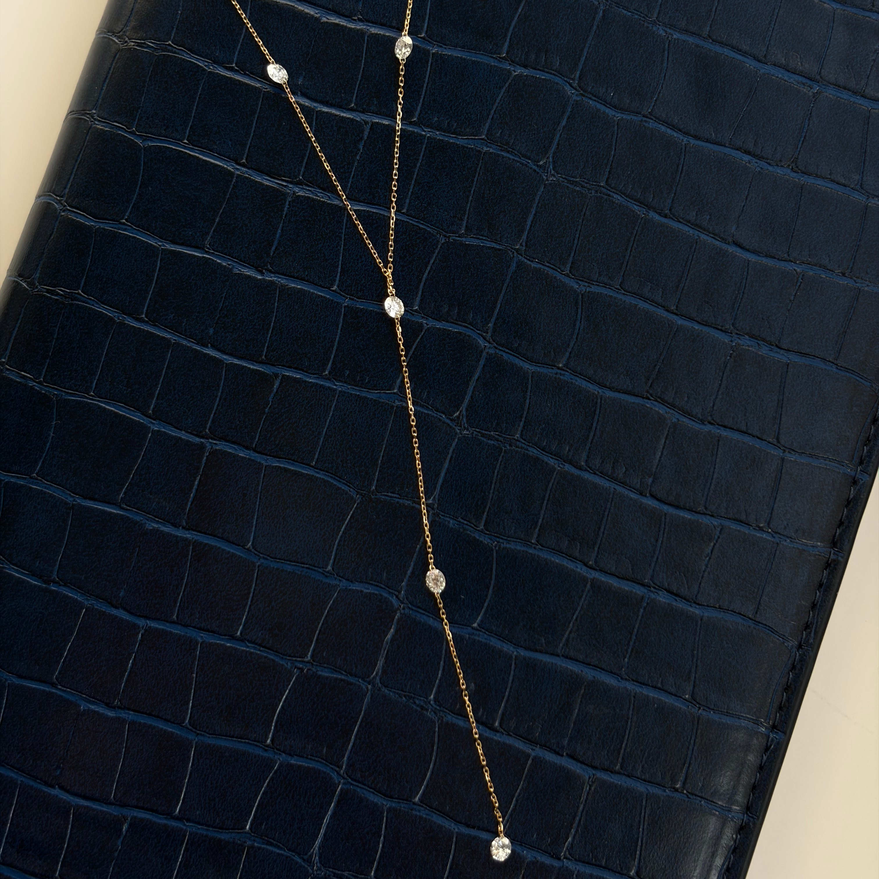 NEW Nora Diamond Y Lariat Necklace
