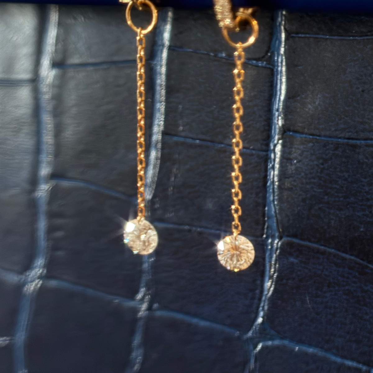 New The Stella Diamond Chain Drop Charms for Earrings