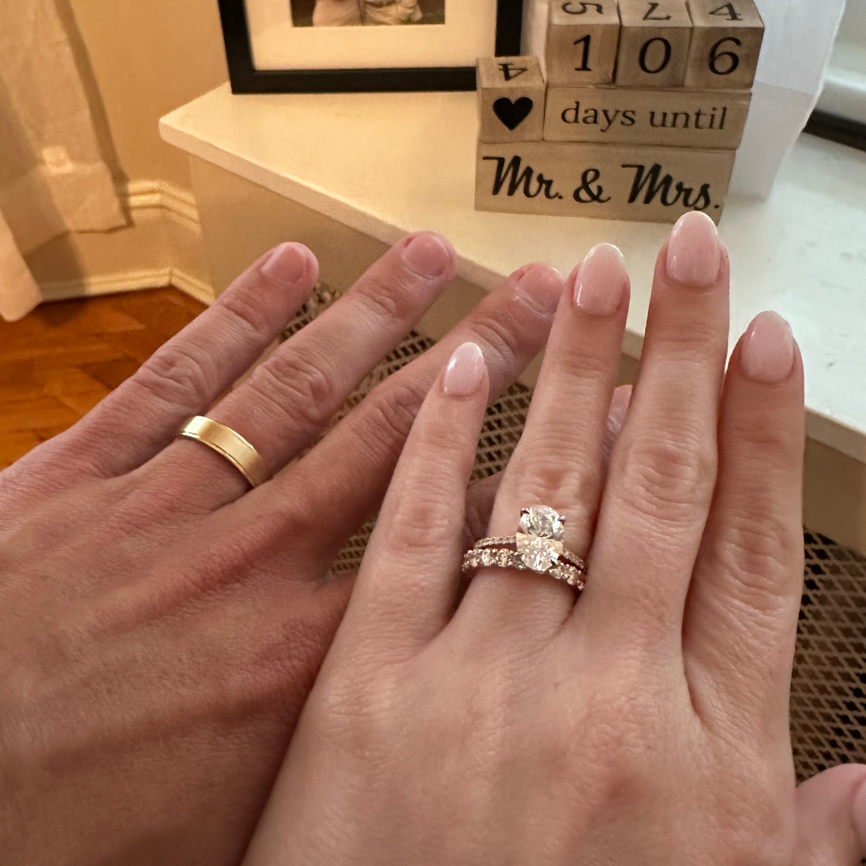 Custom K + B Wedding Band (His & Hers)