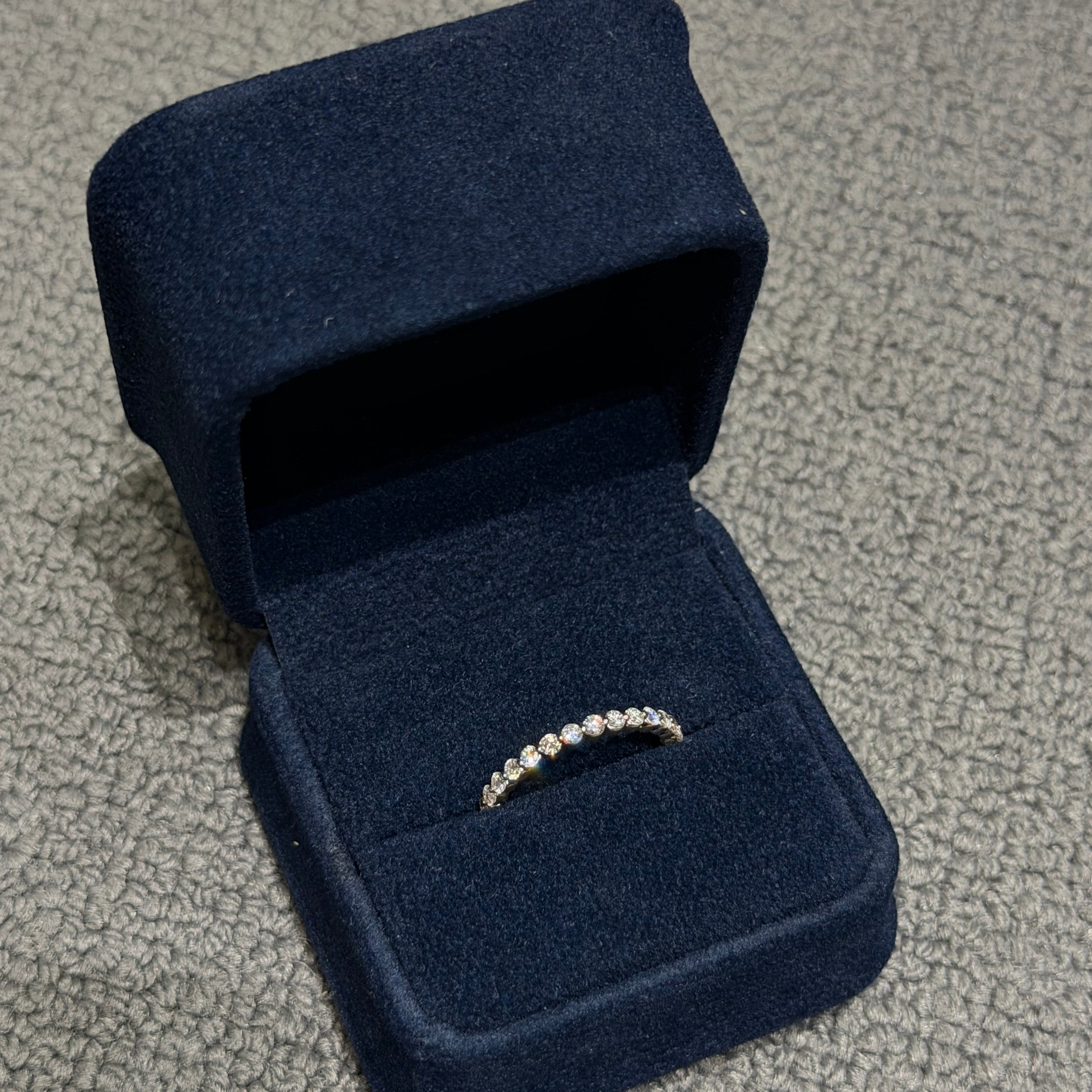 Custom L + S Radiant Engagement Ring