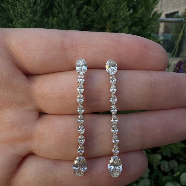 Eva Oval Diamond Drops