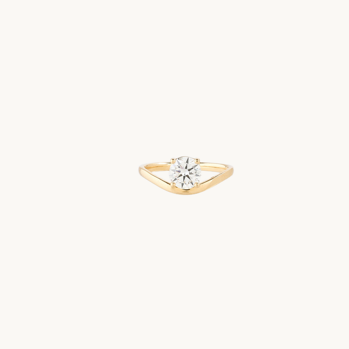 Jenny Floating Solitaire Diamond Band Ring