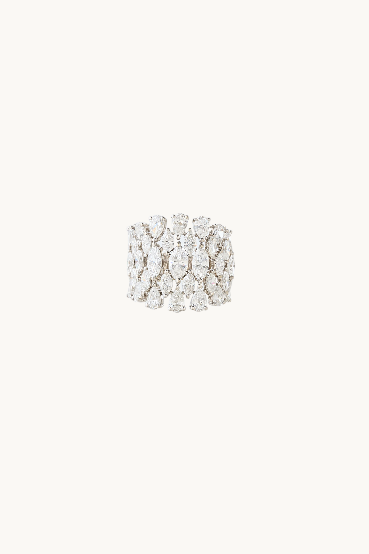 Eliza Round Diamond Cocktail Ring