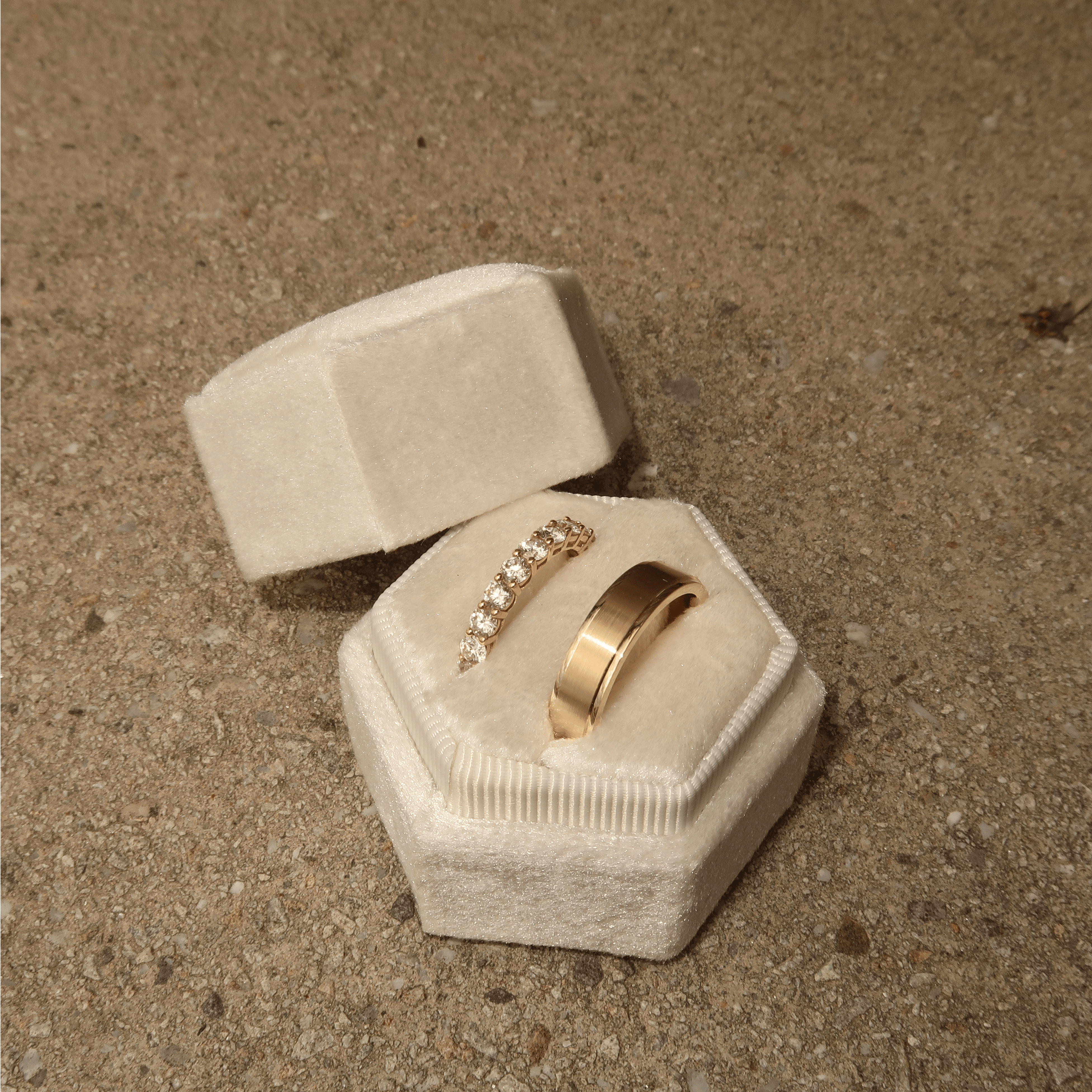 Custom K + B Wedding Band (His & Hers)