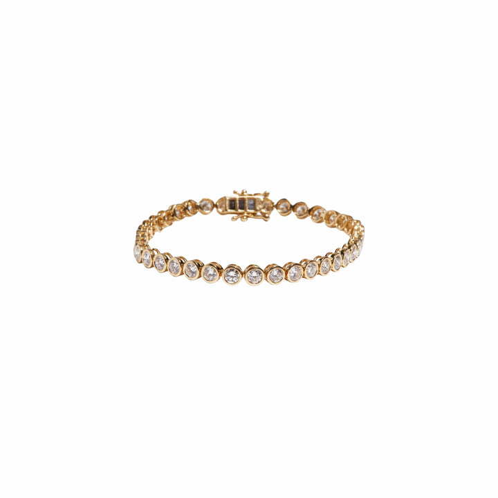 Bezel Round Tennis Bracelet