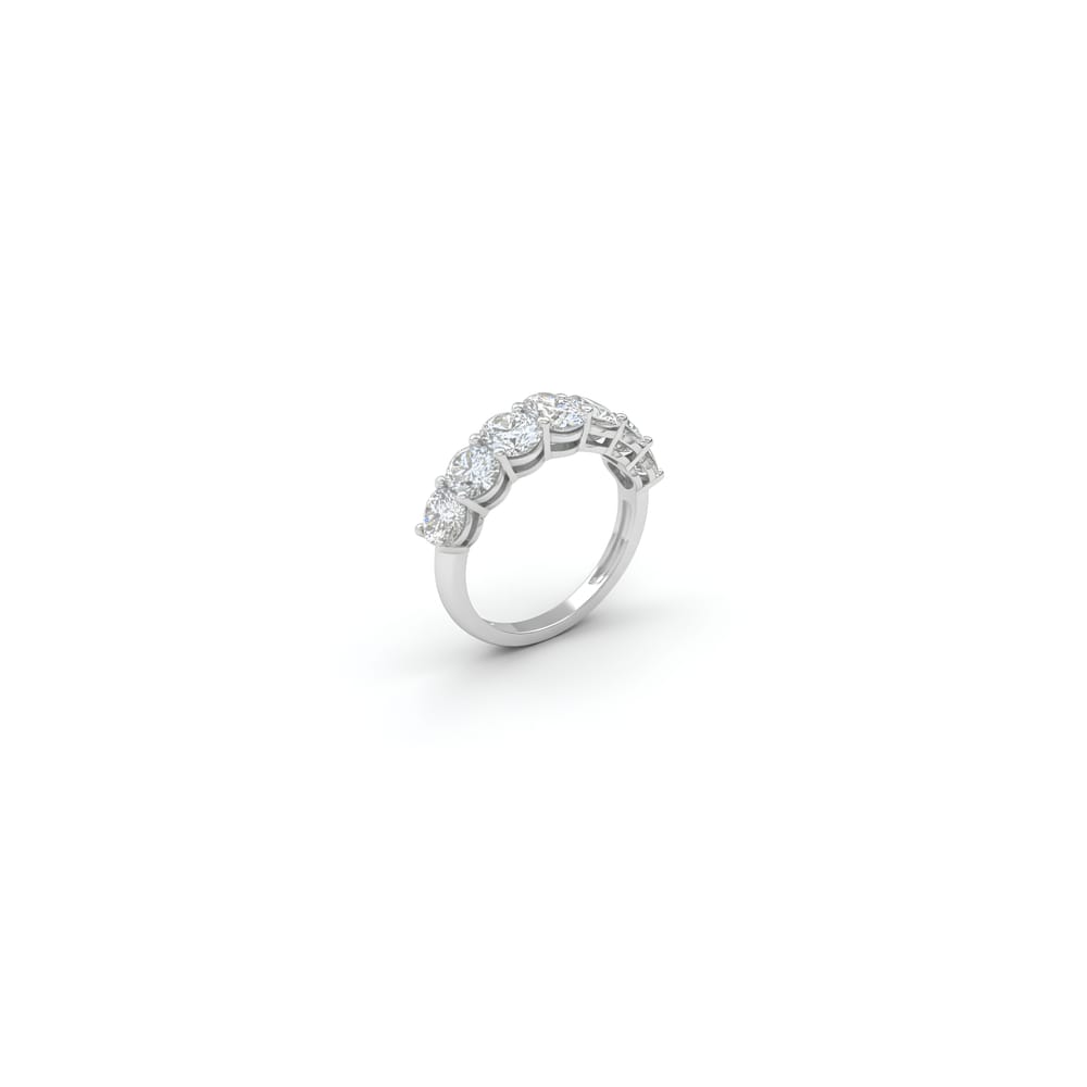 Erica Half Eternity Oval Ring