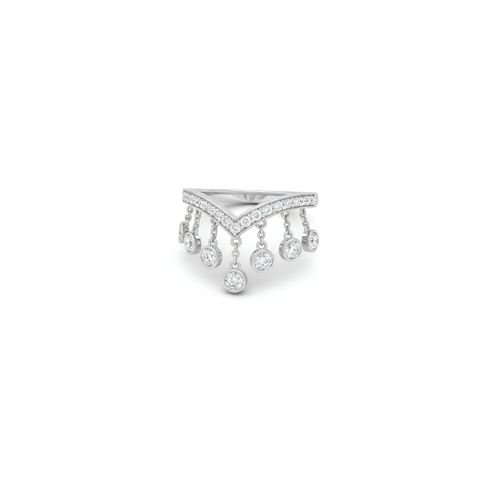 Farrah Fringe Bezel Pear