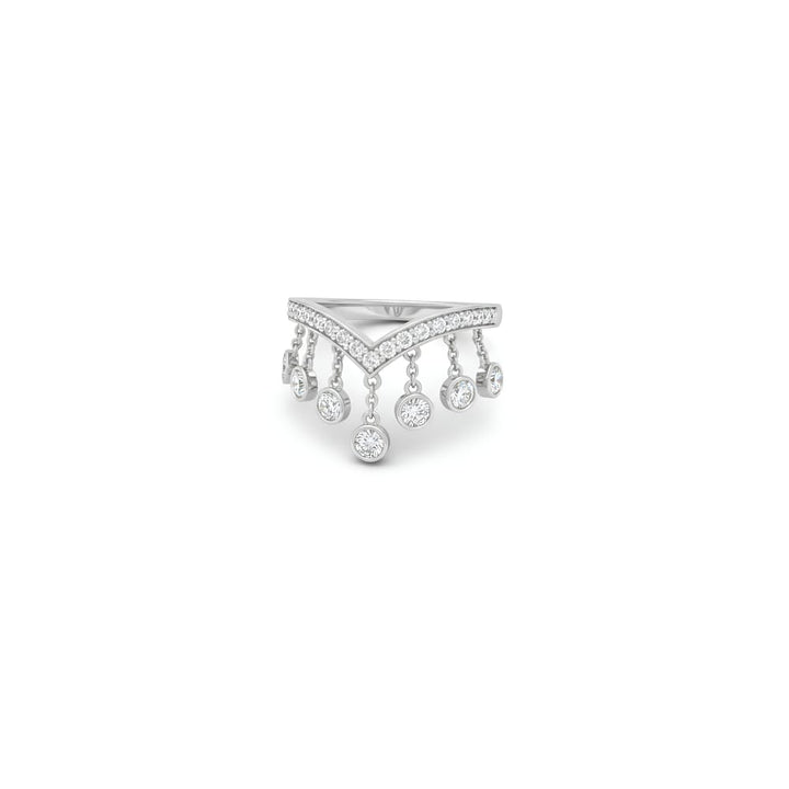 Farrah Fringe Bezel Pear