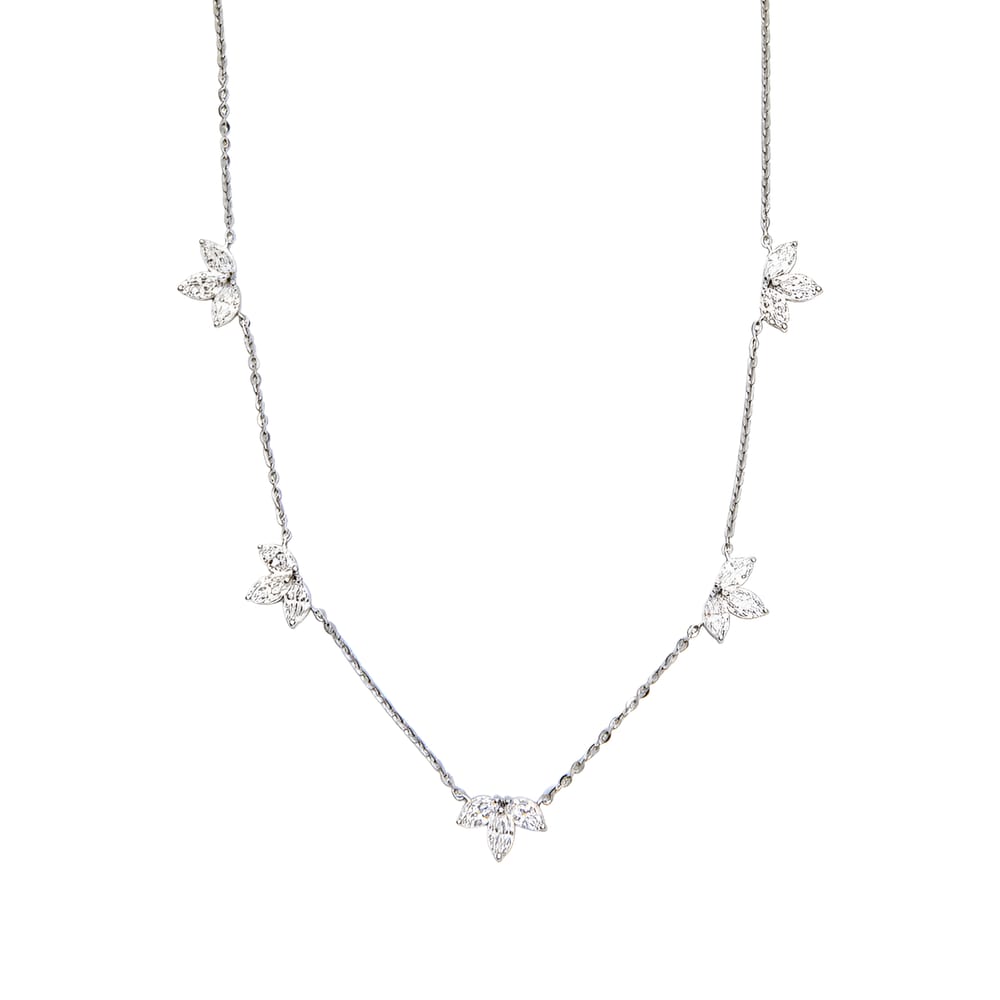 Ginny Half Flower Station Necklace