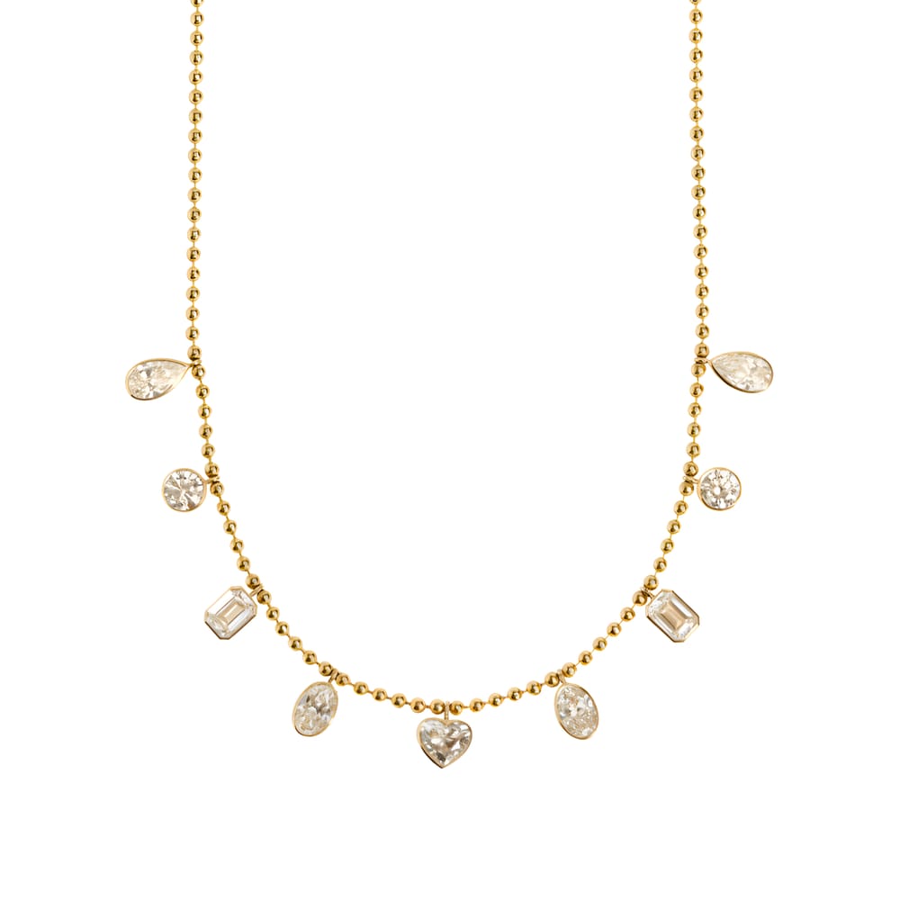 Poppy Bezel Charm Necklace