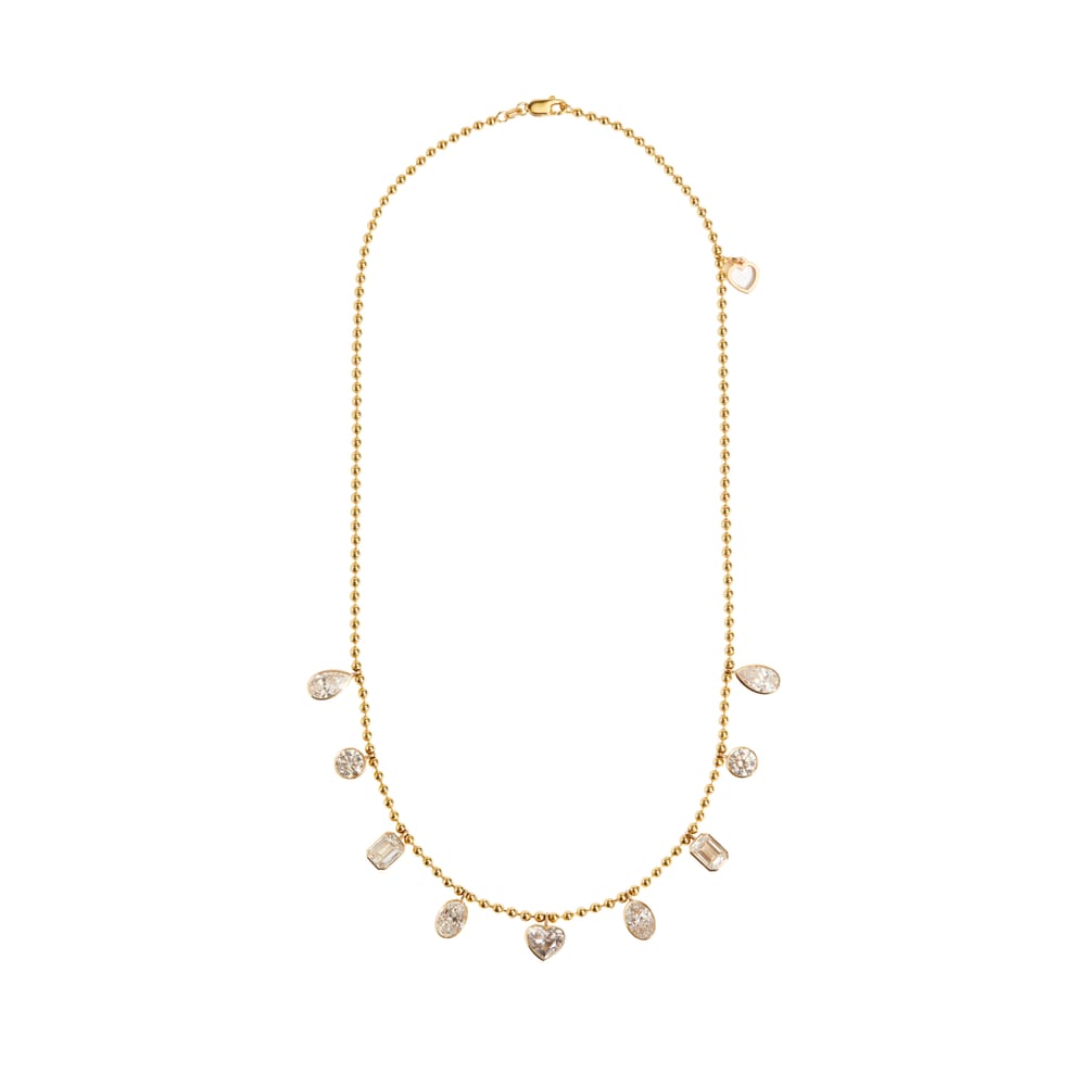 Poppy Bezel Charm Necklace