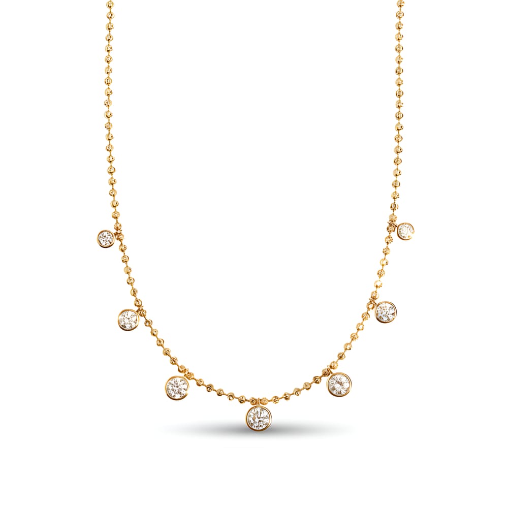 Raven Round Bezel Charm Necklace