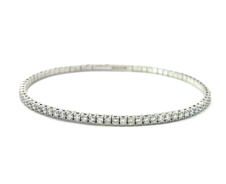 Flexible Bangle, 1.5ctw, WG