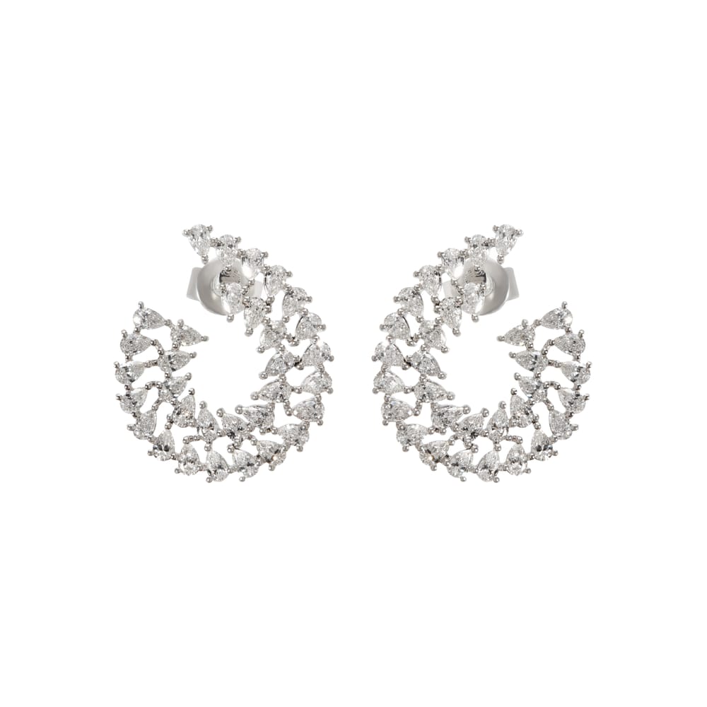 Veronica Pear Spiral Earring