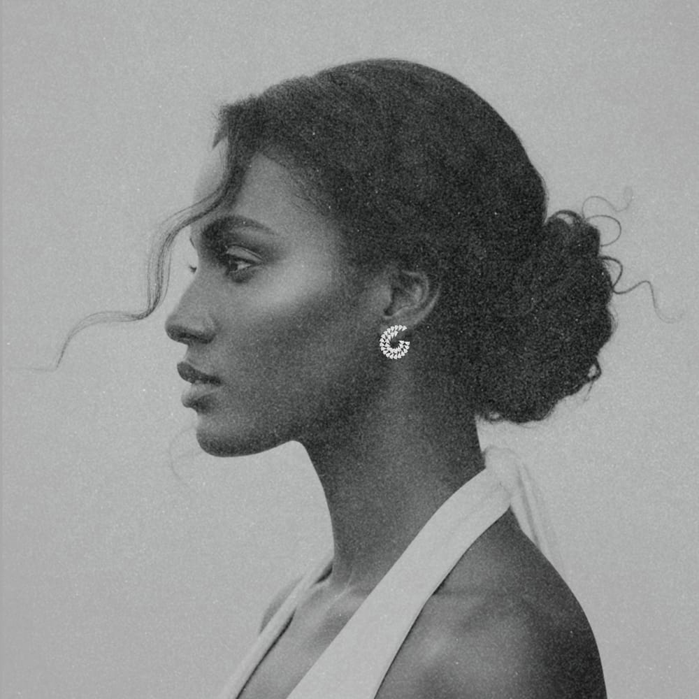 Veronica Pear Spiral Earring