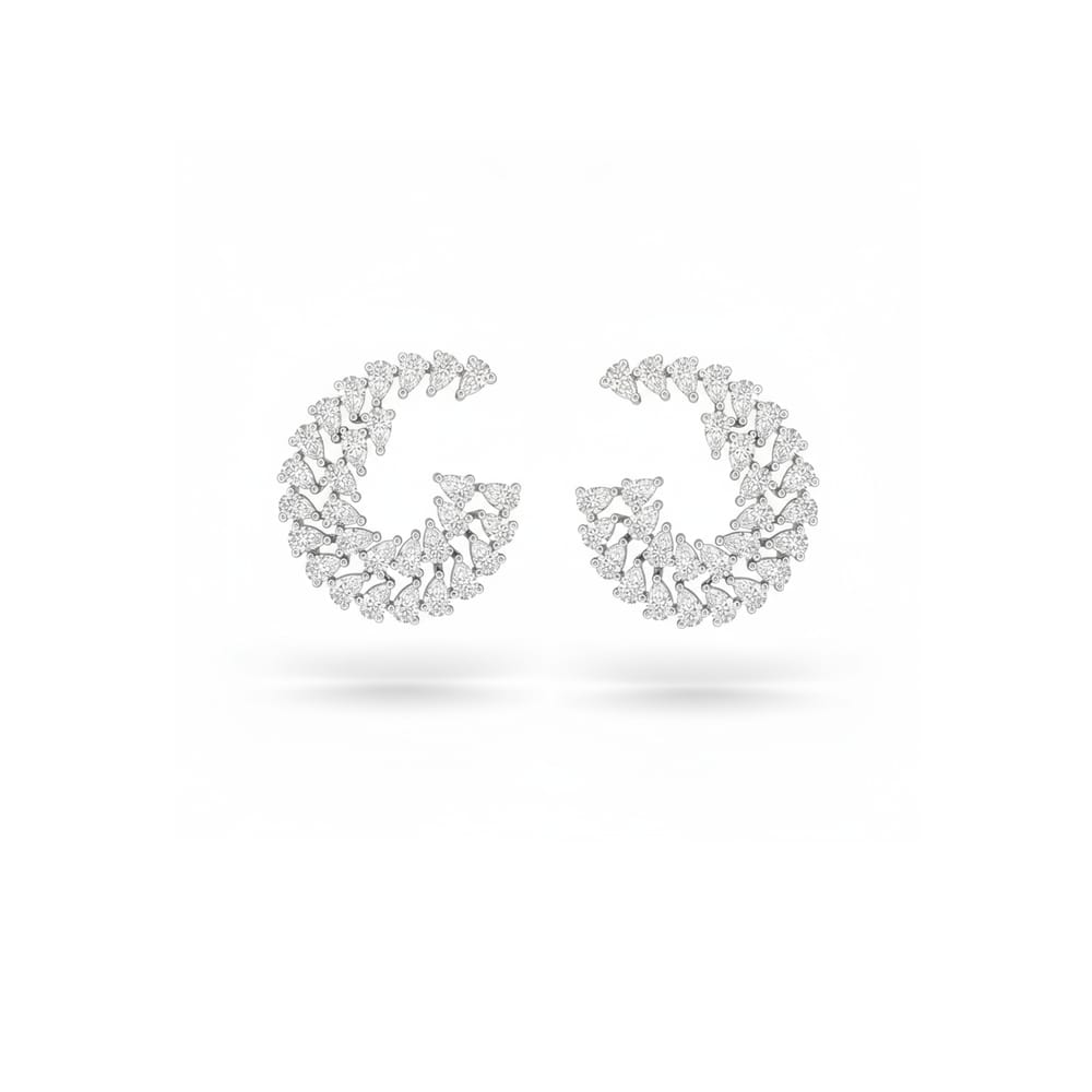 Veronica Pear Spiral Earring