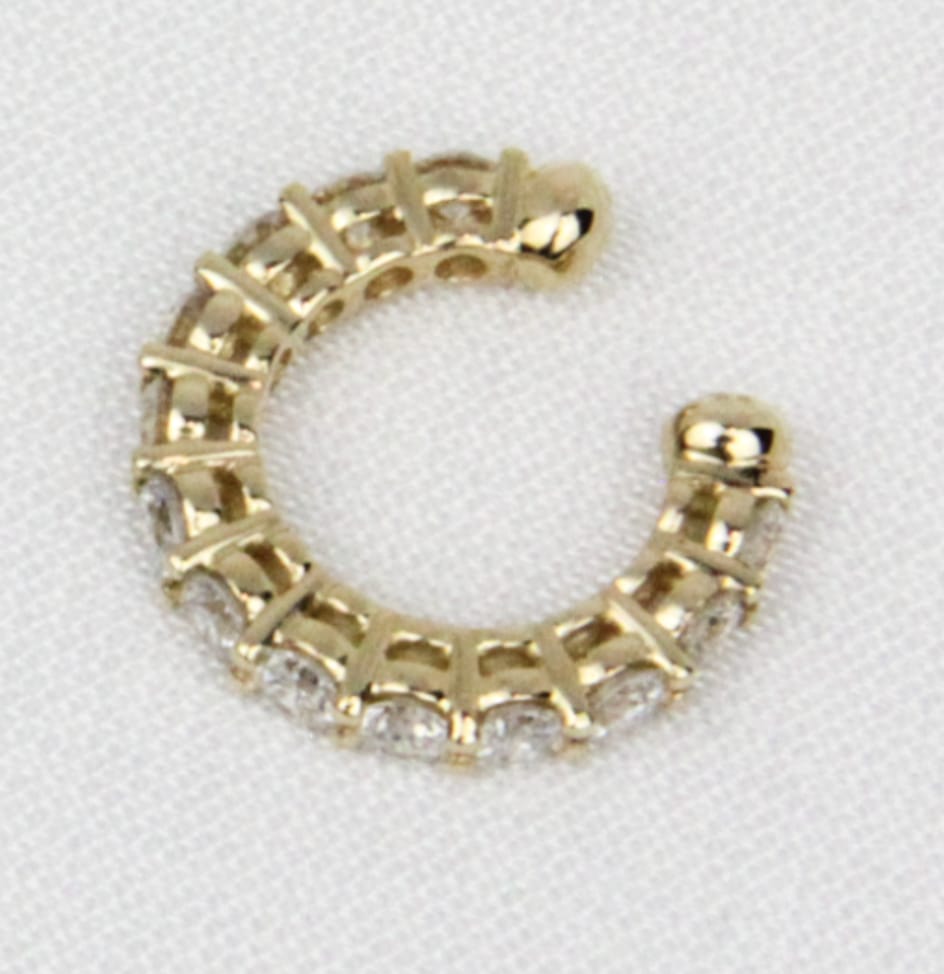 Ear Cuff Round, 14k YG