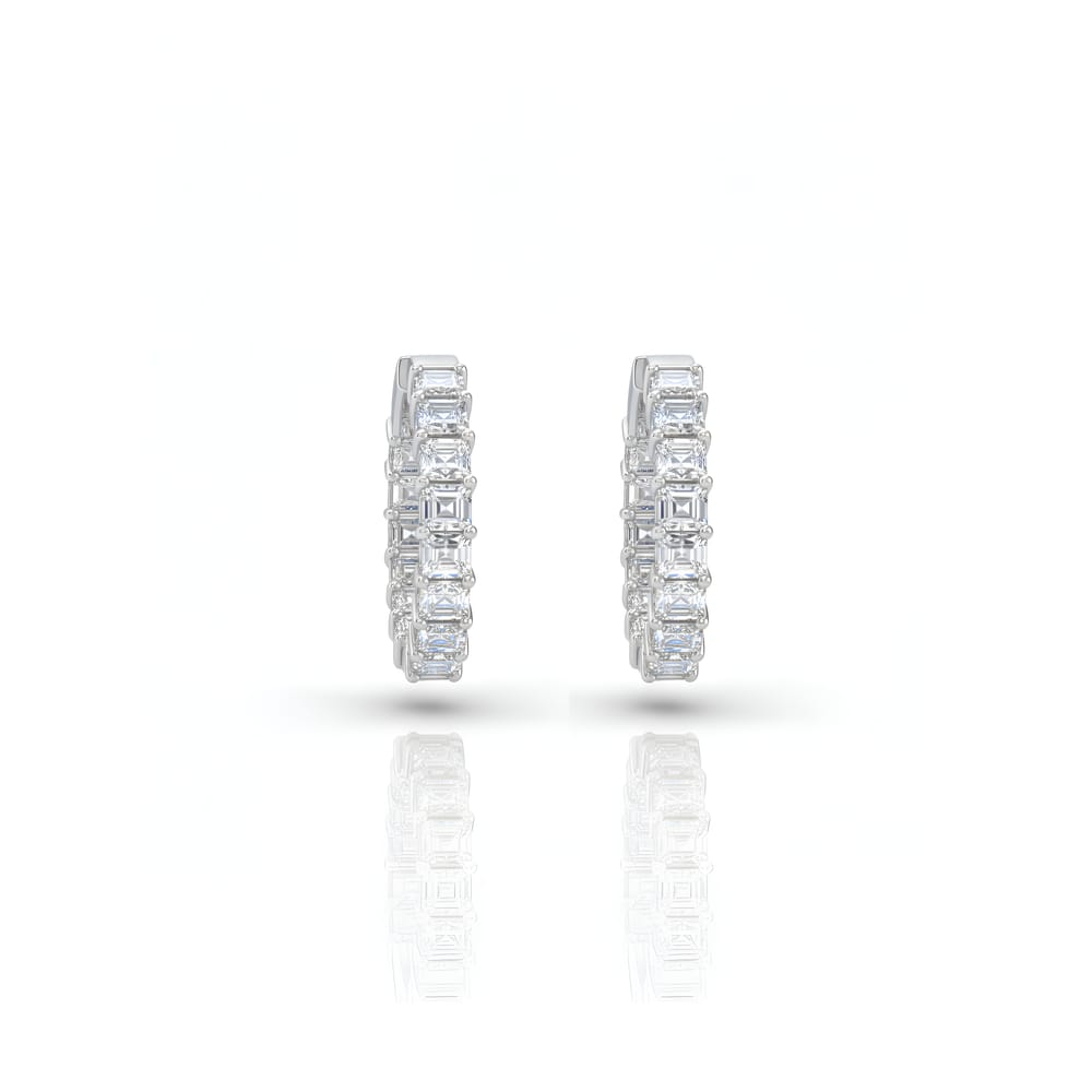 Danielle Medium Emerald Hoops