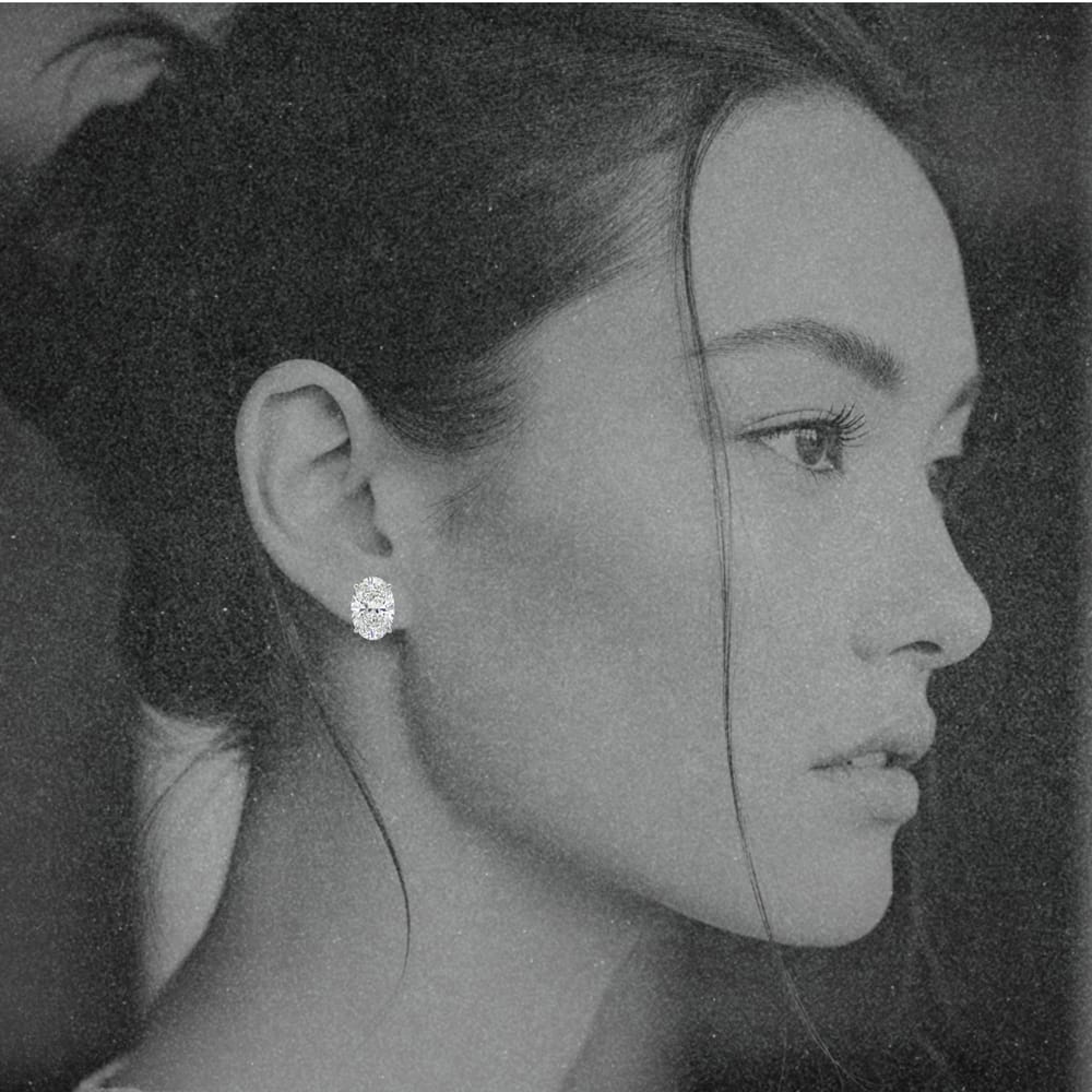 Sabrina Oval Studs