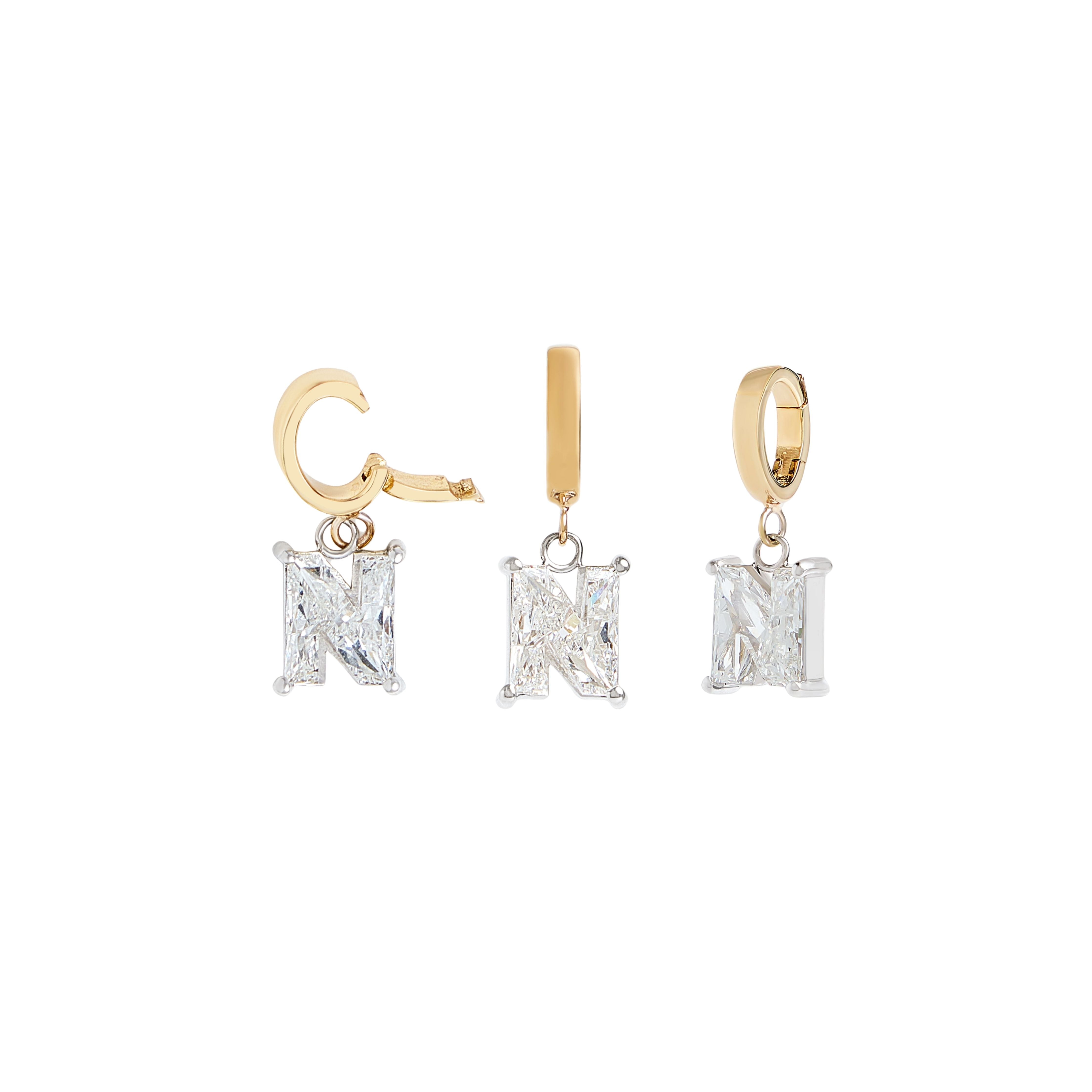 A-Z Diamond Letter Charm