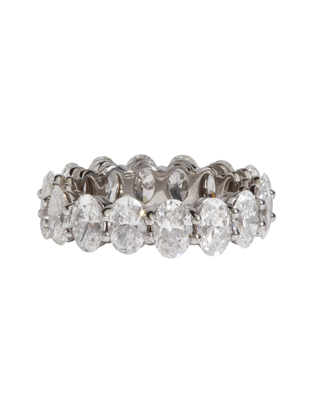 Oval Cut Lab Diamond Eternity Band