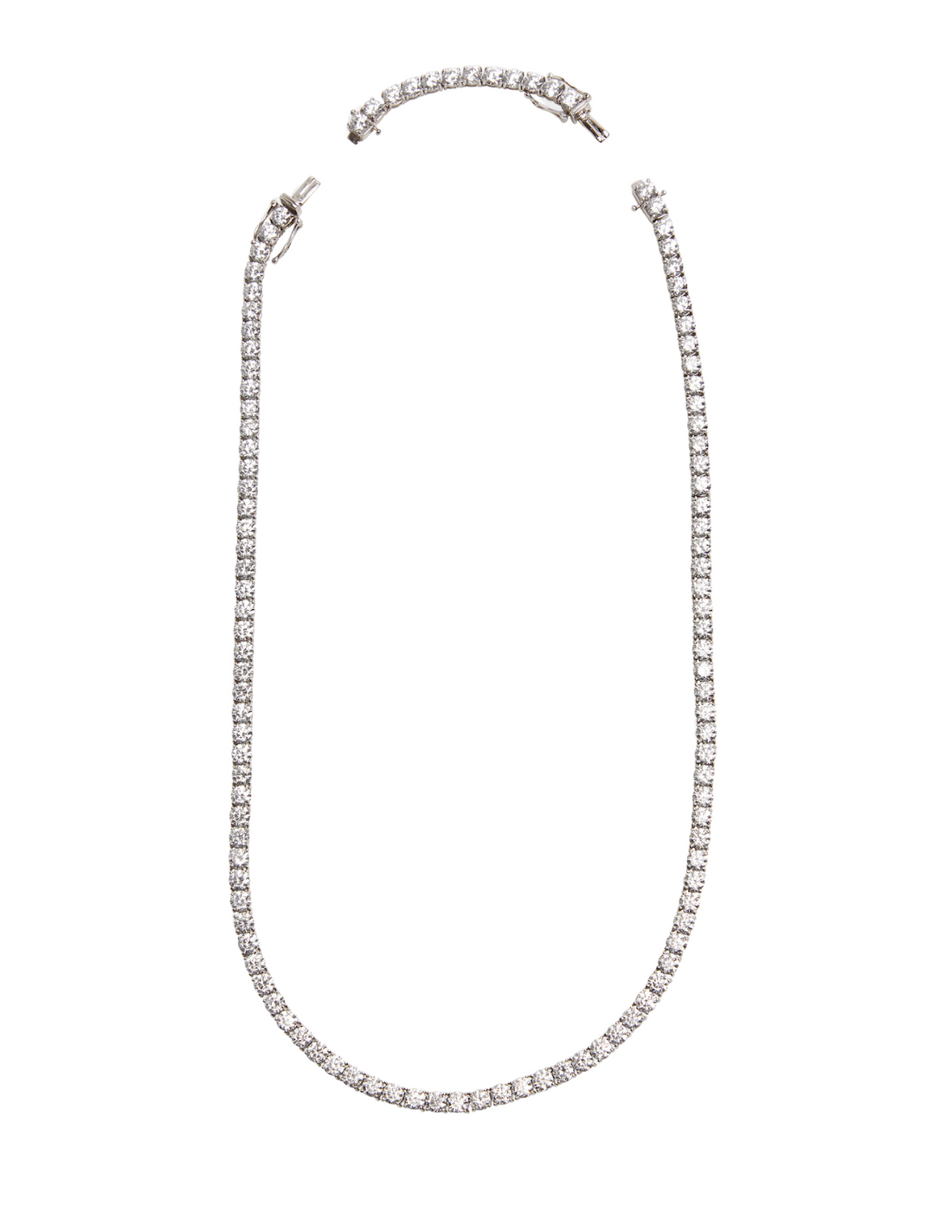 2-in-1 Lab Diamond Tennis Necklace, 25ctw