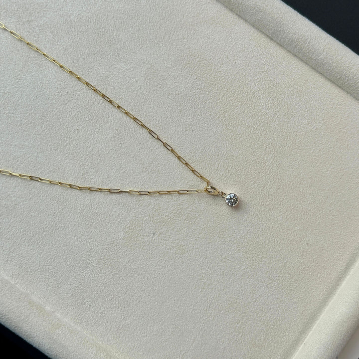 Petite Bezel Round Charm