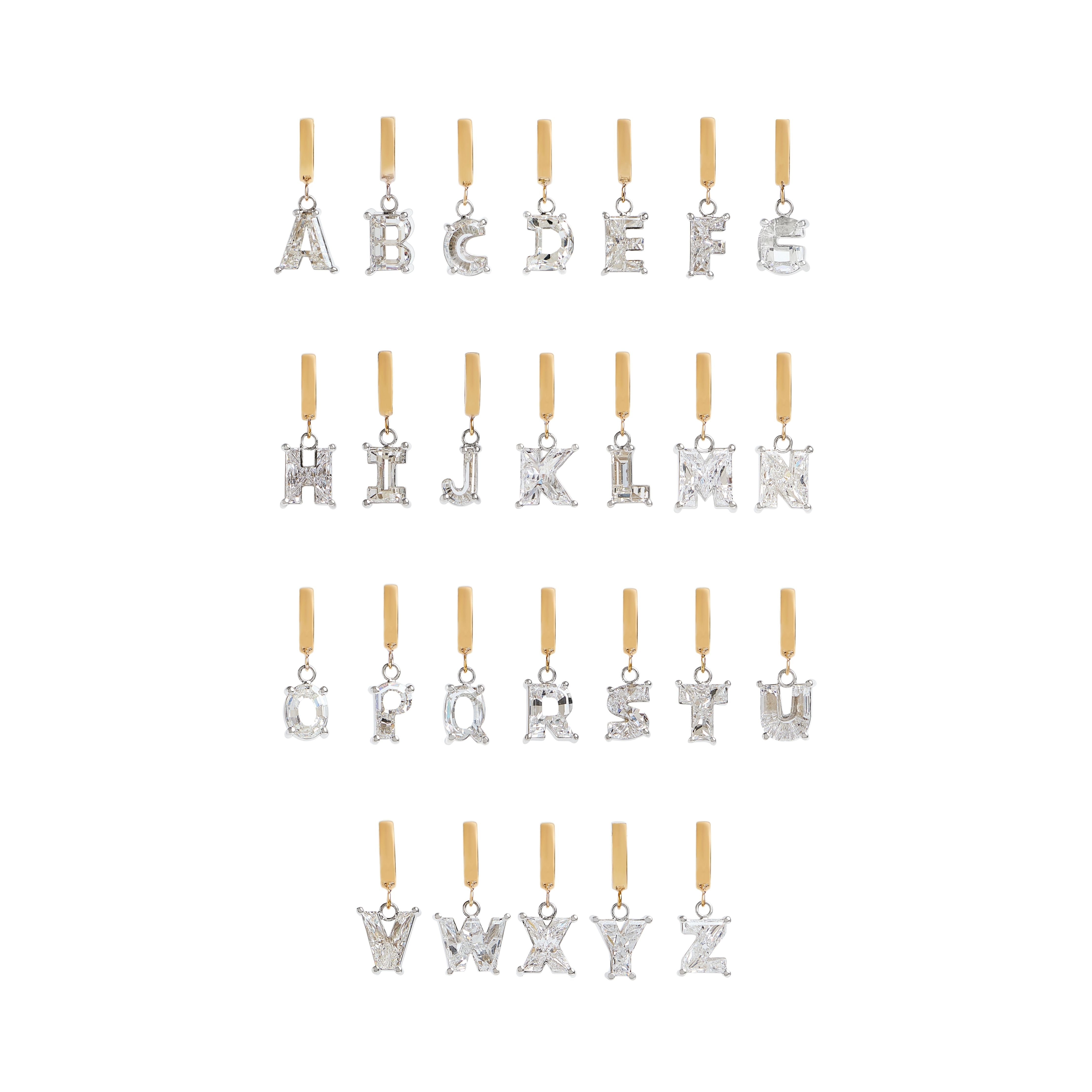 A-Z Diamond Letter Charm