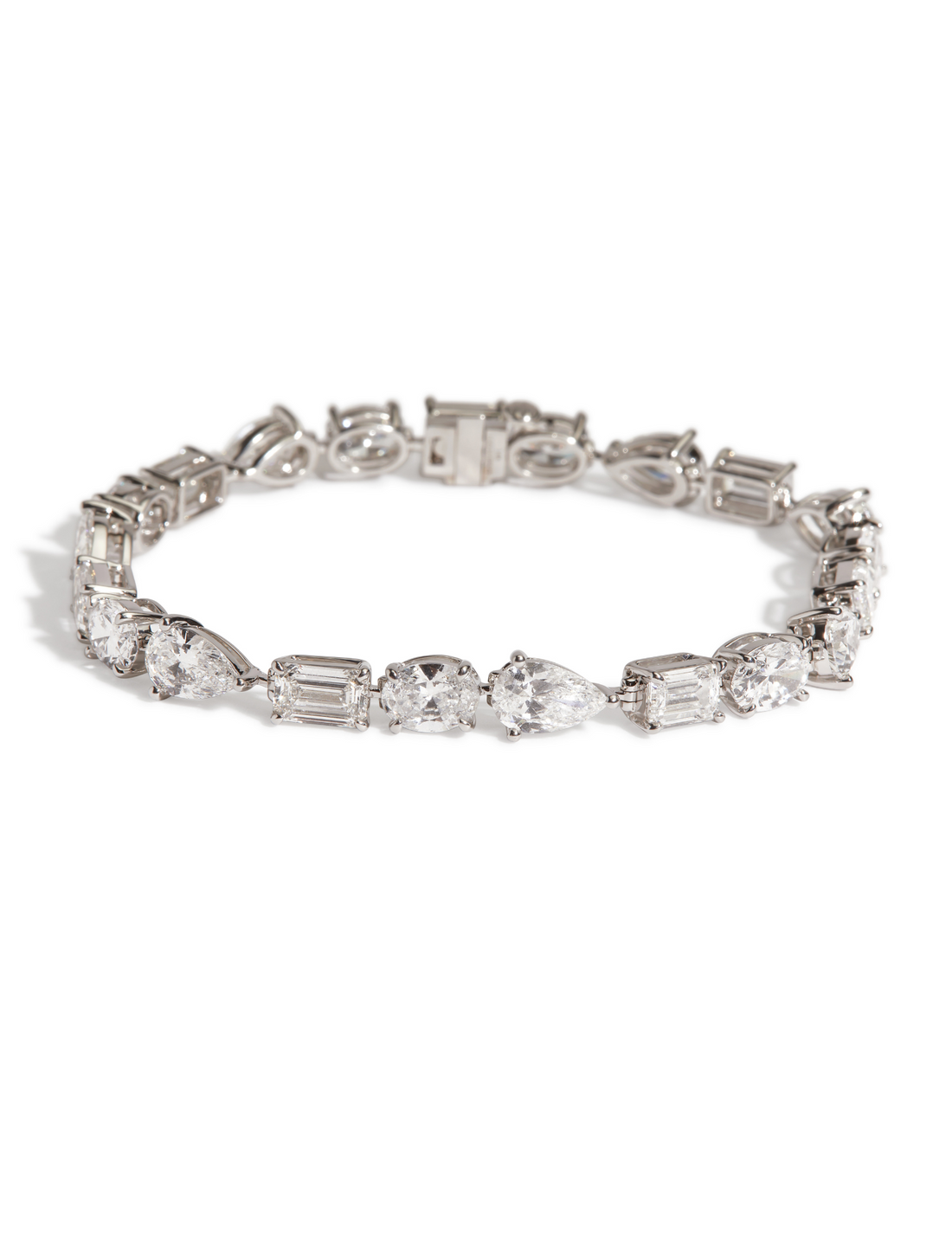 Mini Fancy Shape Lab Diamond Tennis Bracelet