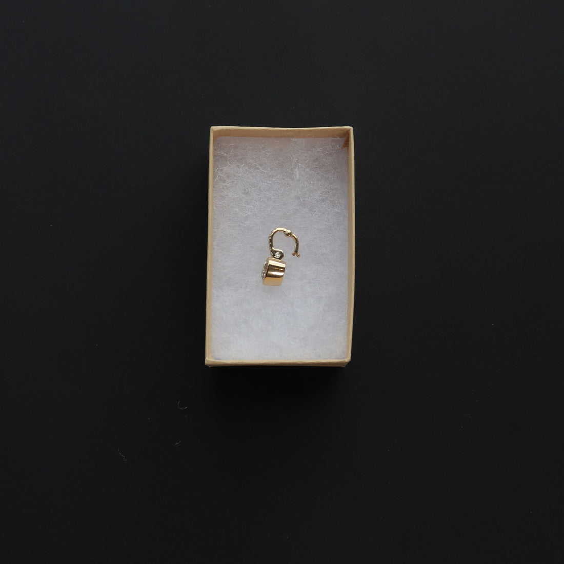 Petite Bezel Heart with Pave Charm