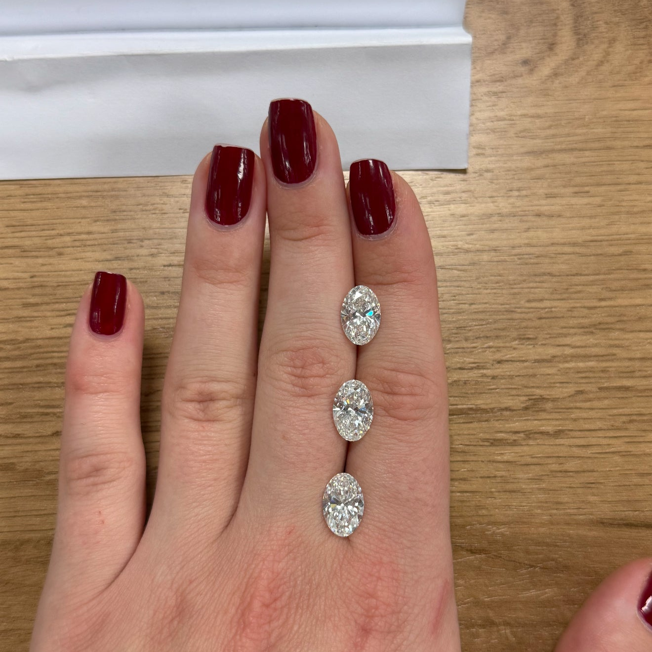 Custom A+E Engagement Ring and Wedding Bands