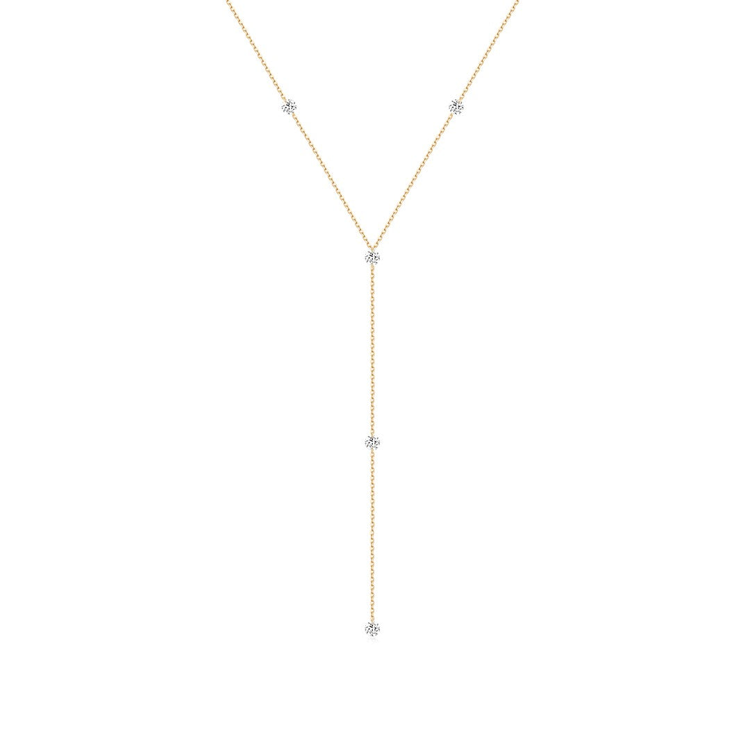 NEW Nora Diamond Y Lariat Necklace