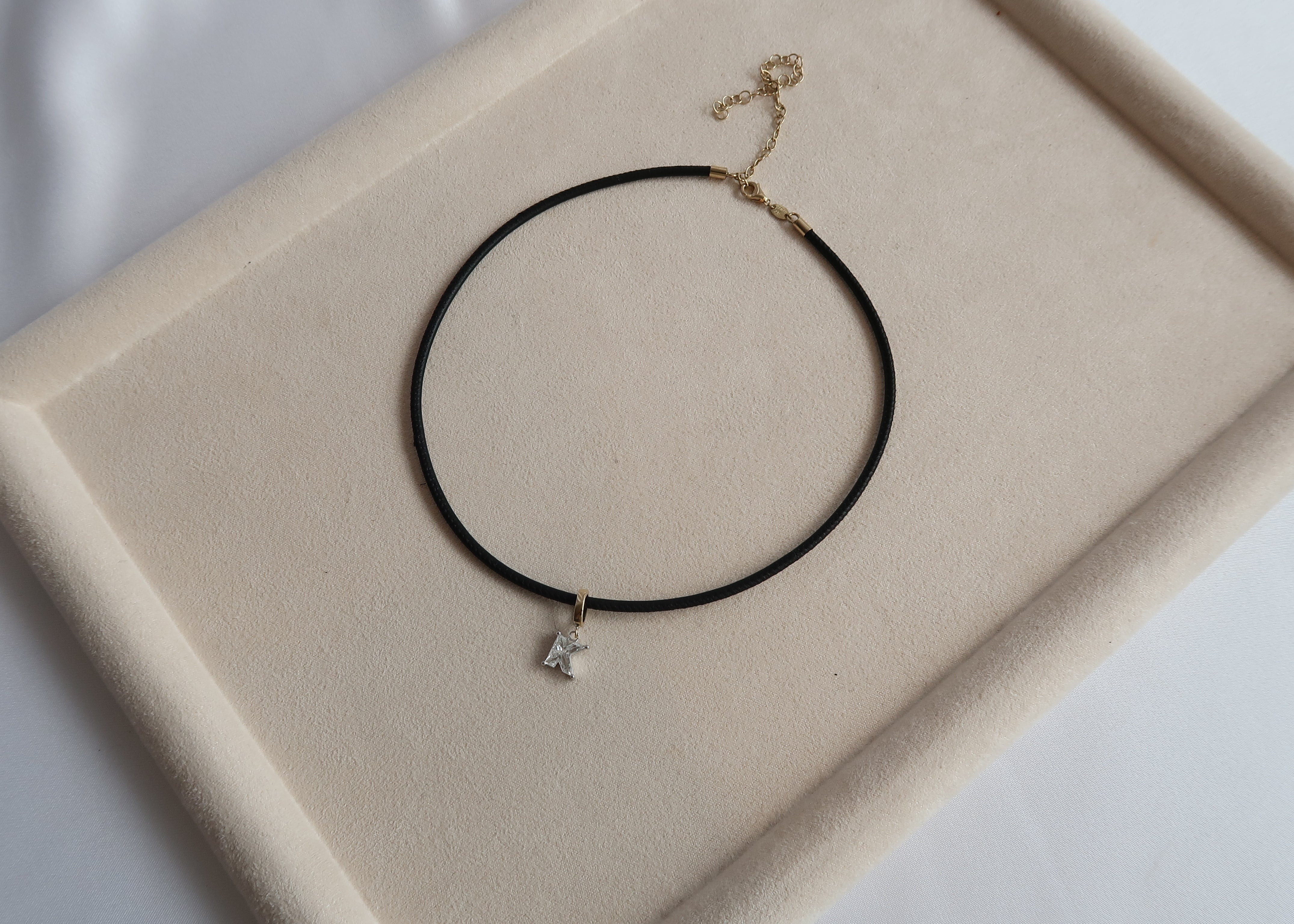 Downtown Black Leather Cord Necklace