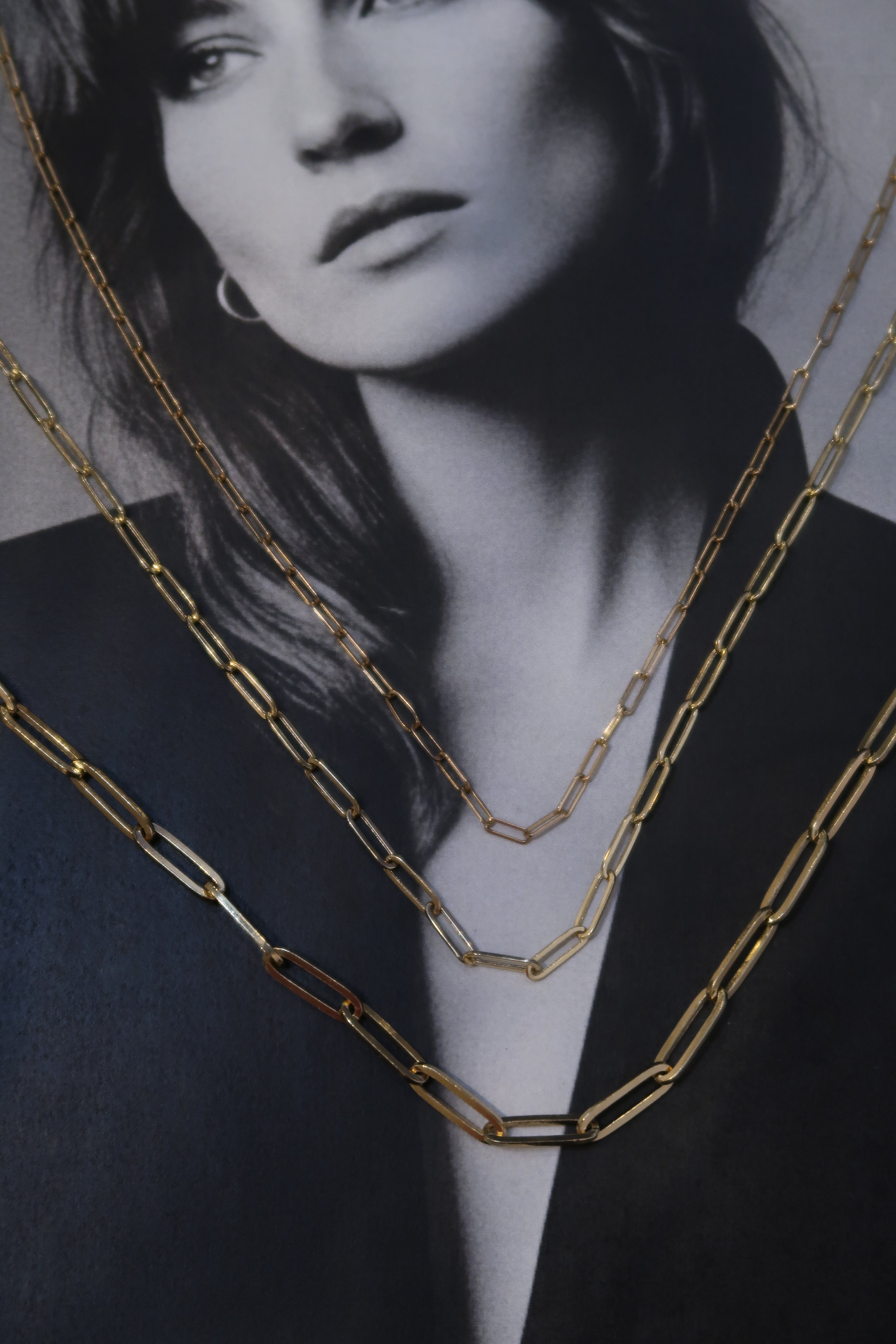 Thin Paperclip Chain Necklace