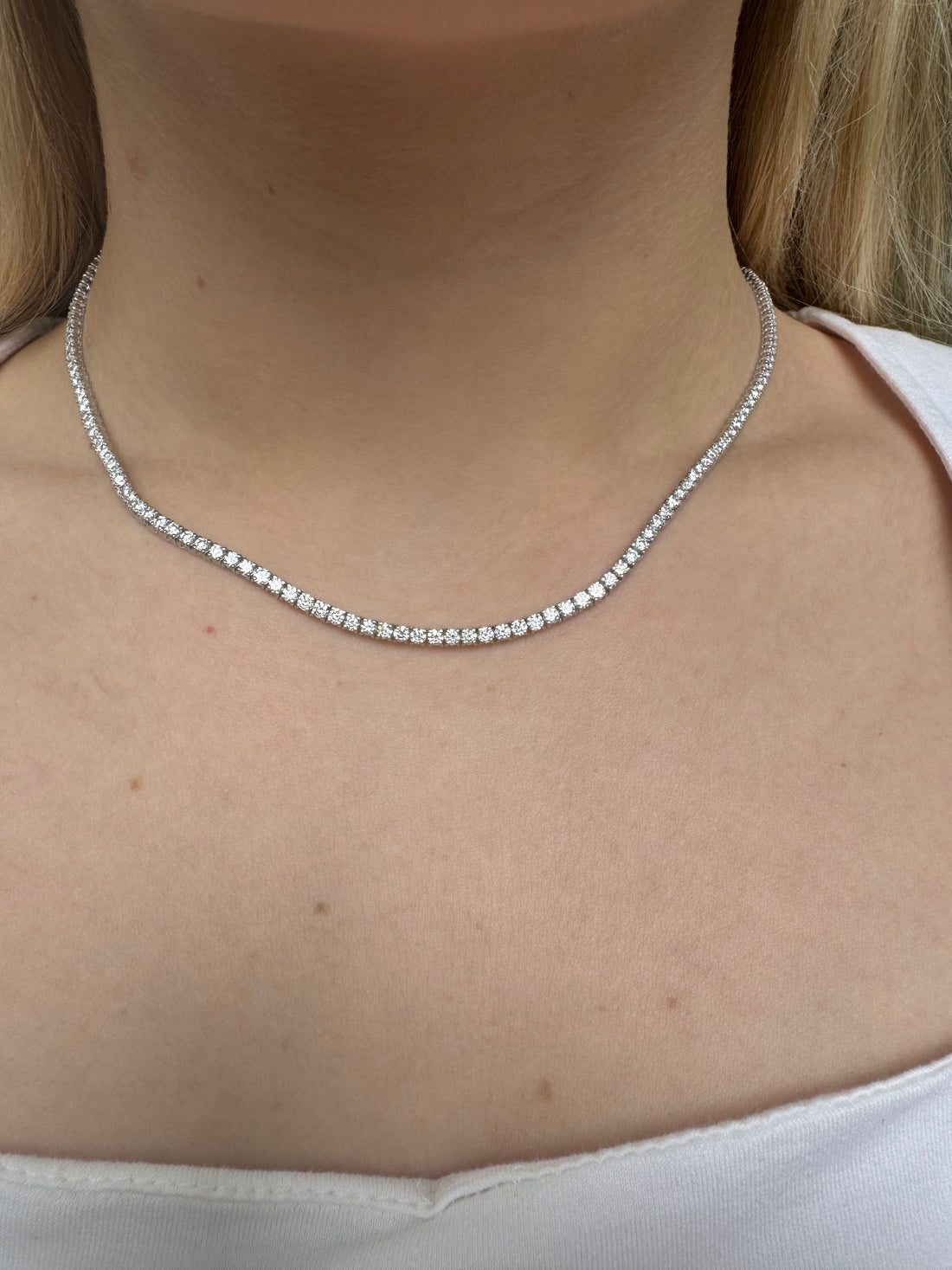 Lab Diamond Tennis Necklaces - LabLove Jewelry