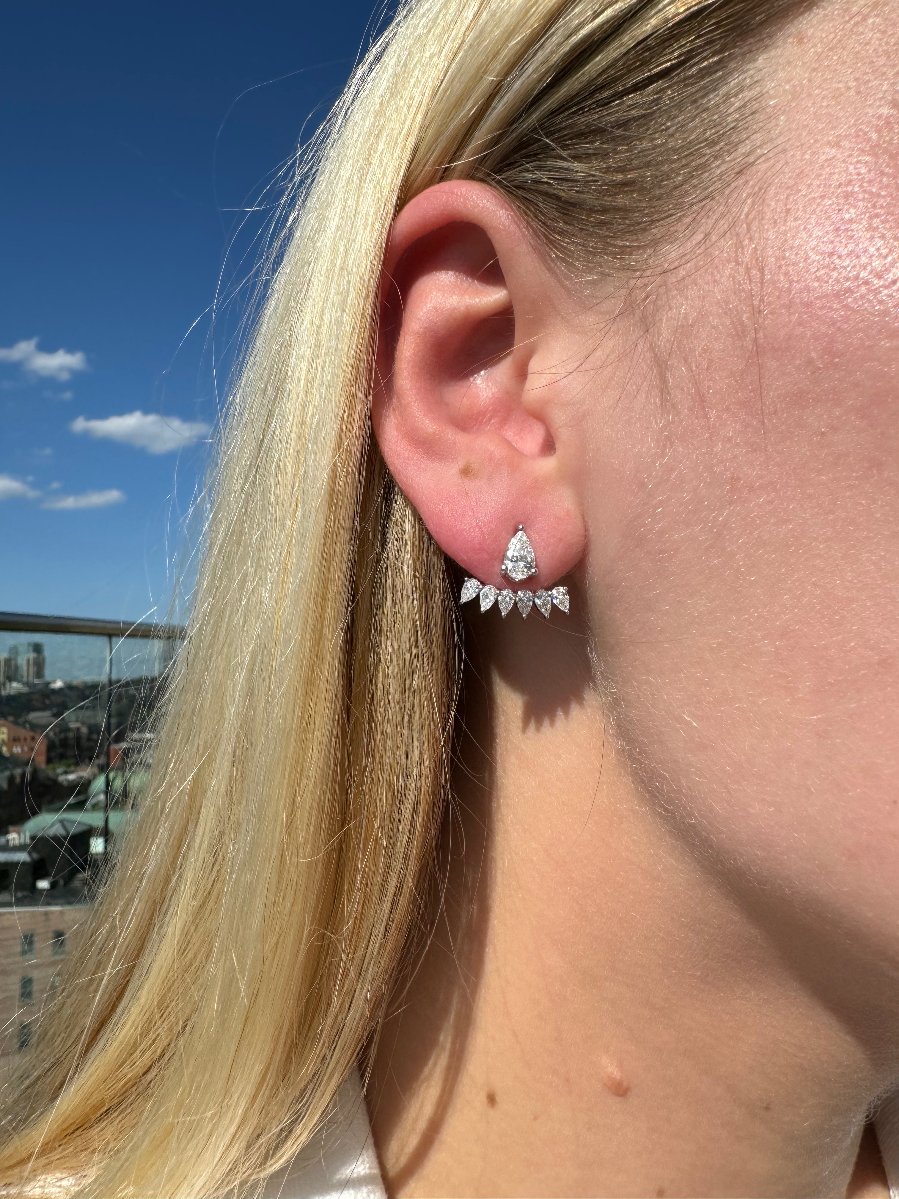 Margot Pear Jacket Earring