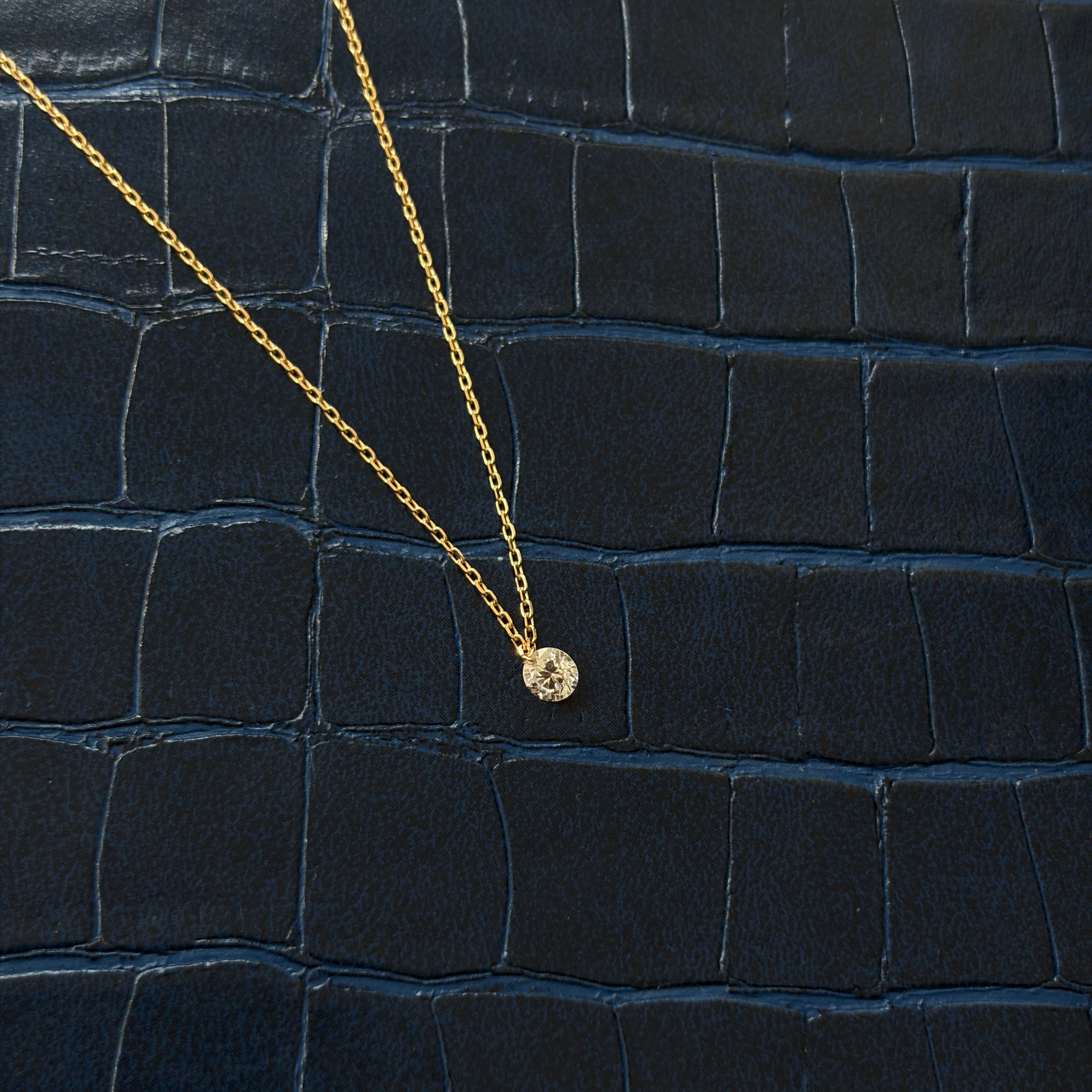 NEW The Ivy Diamond Solitaire Necklace