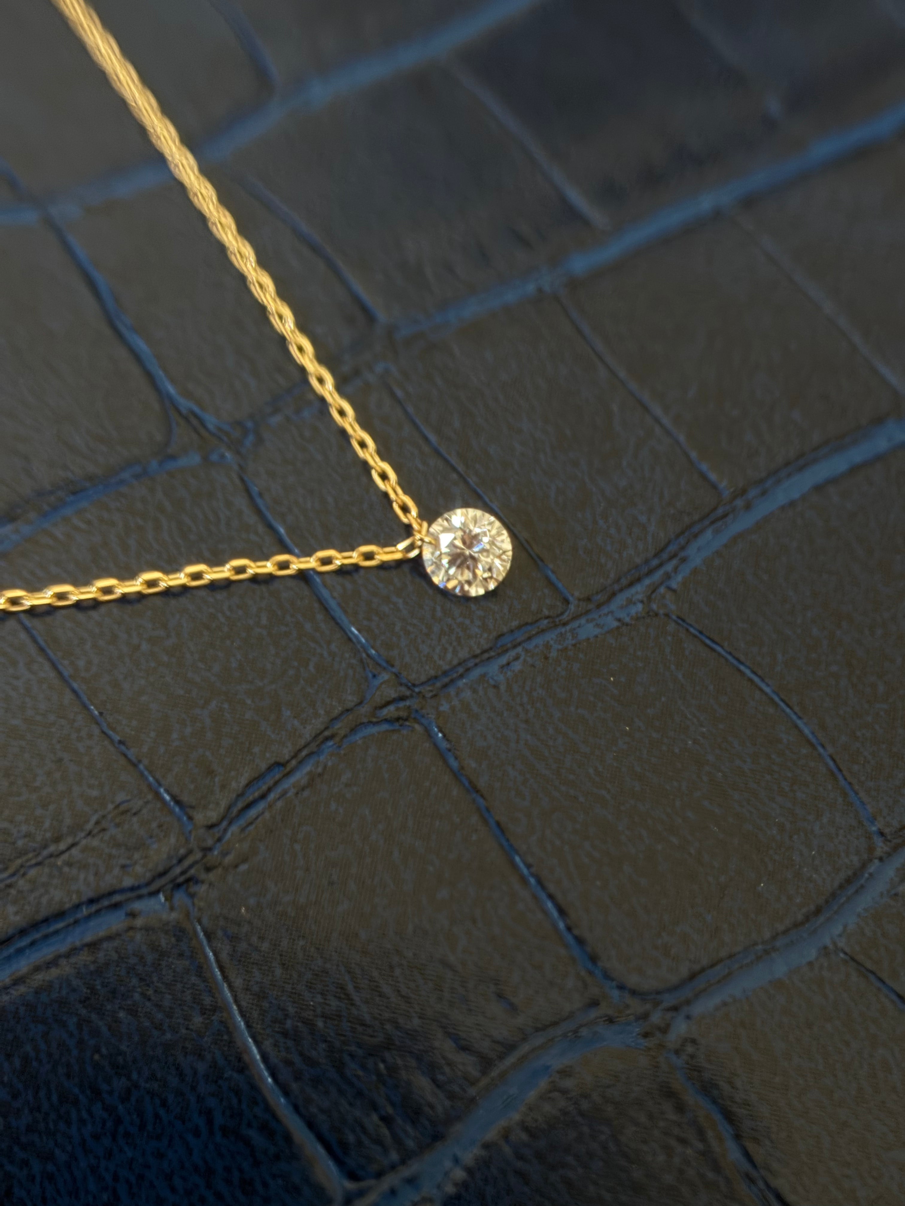 NEW The Ivy Diamond Solitaire Necklace