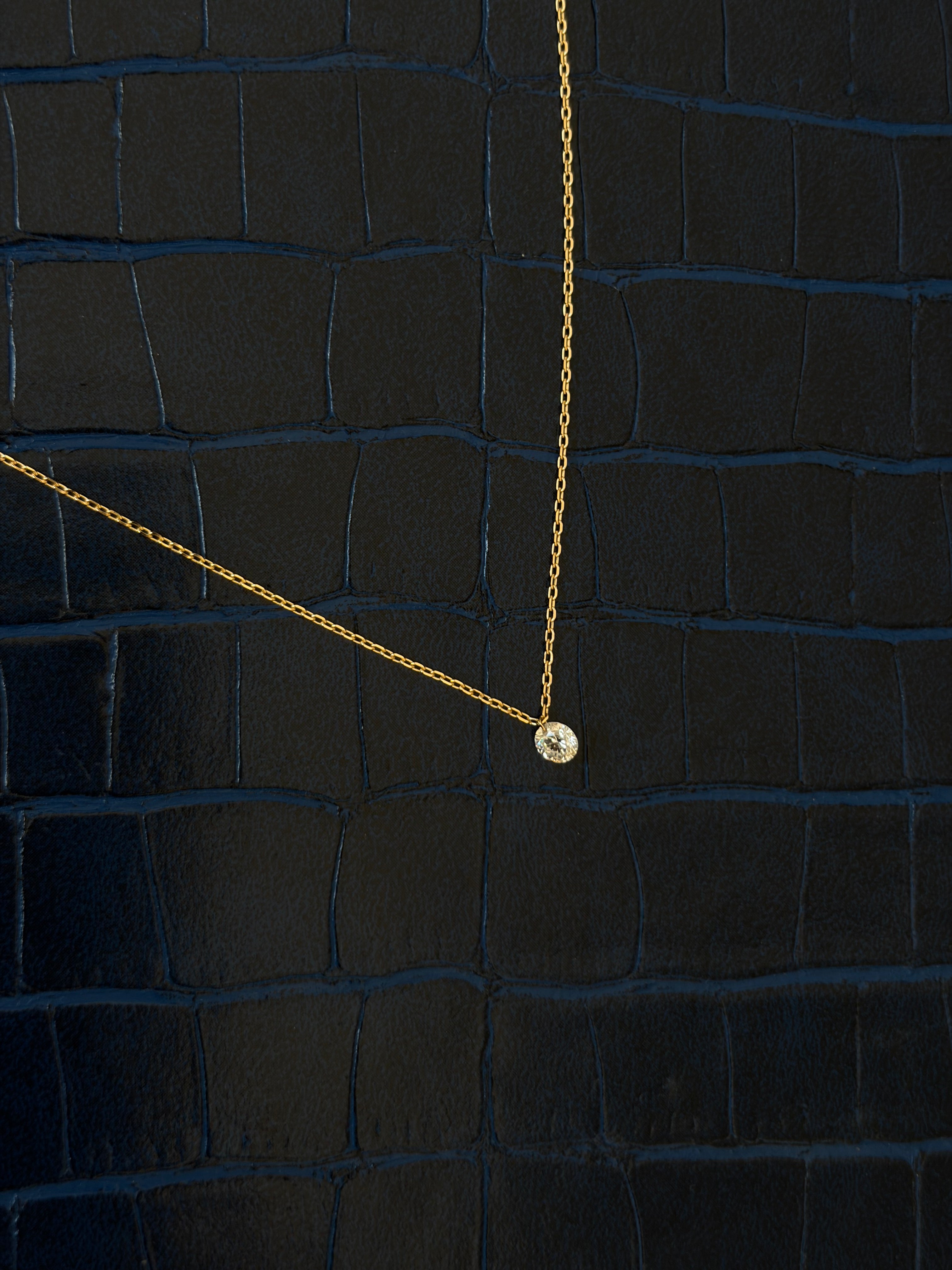 NEW The Ivy Diamond Solitaire Necklace