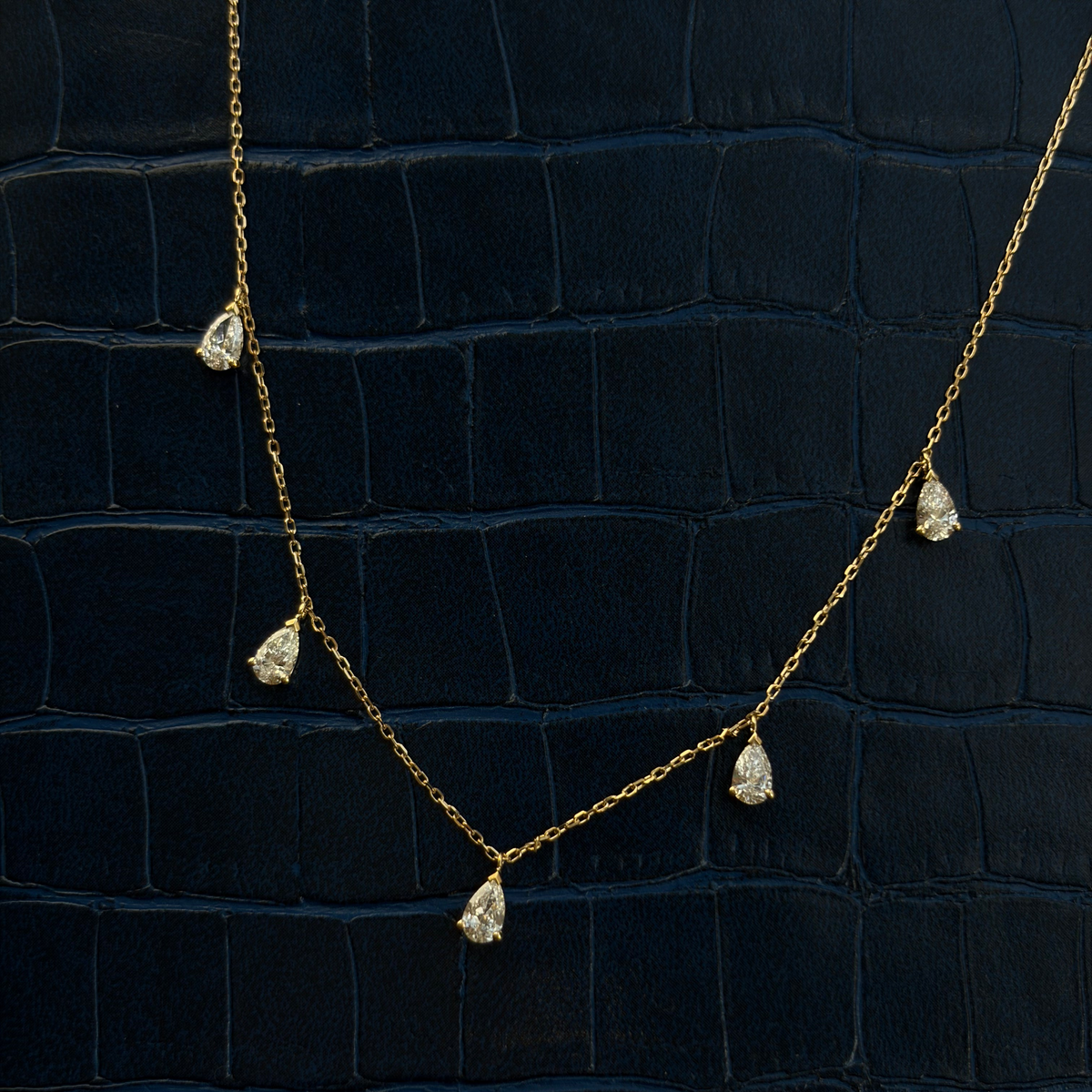 NEW Ruby Diamond Station Necklace